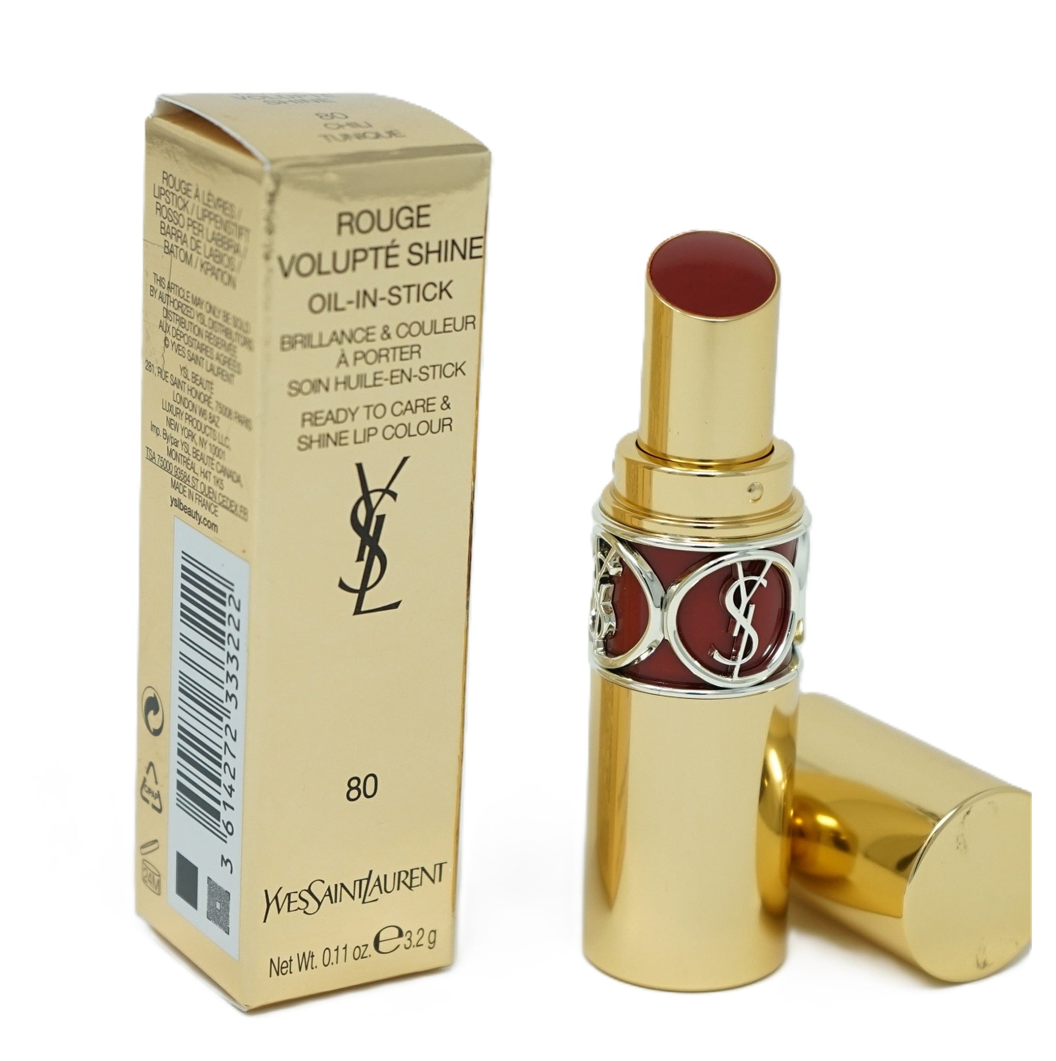 Yves Saint Laurent Rouge Volupte Shine Lippenstift 80 Chili Tunique