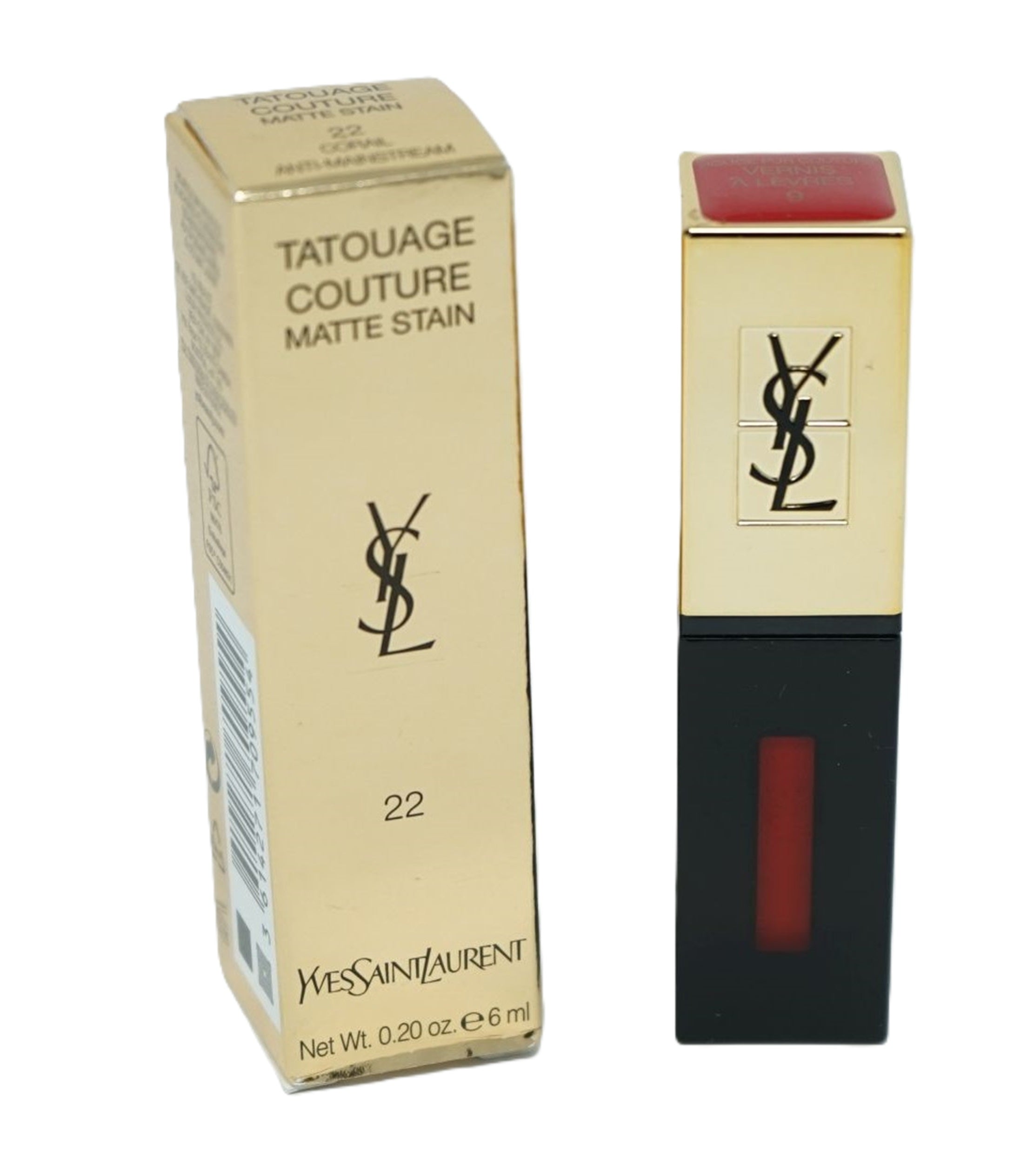 Yves Saint Laurent Tatouage Couture Matte Stain Lipgloss 22 Corail Anti-Mainstream