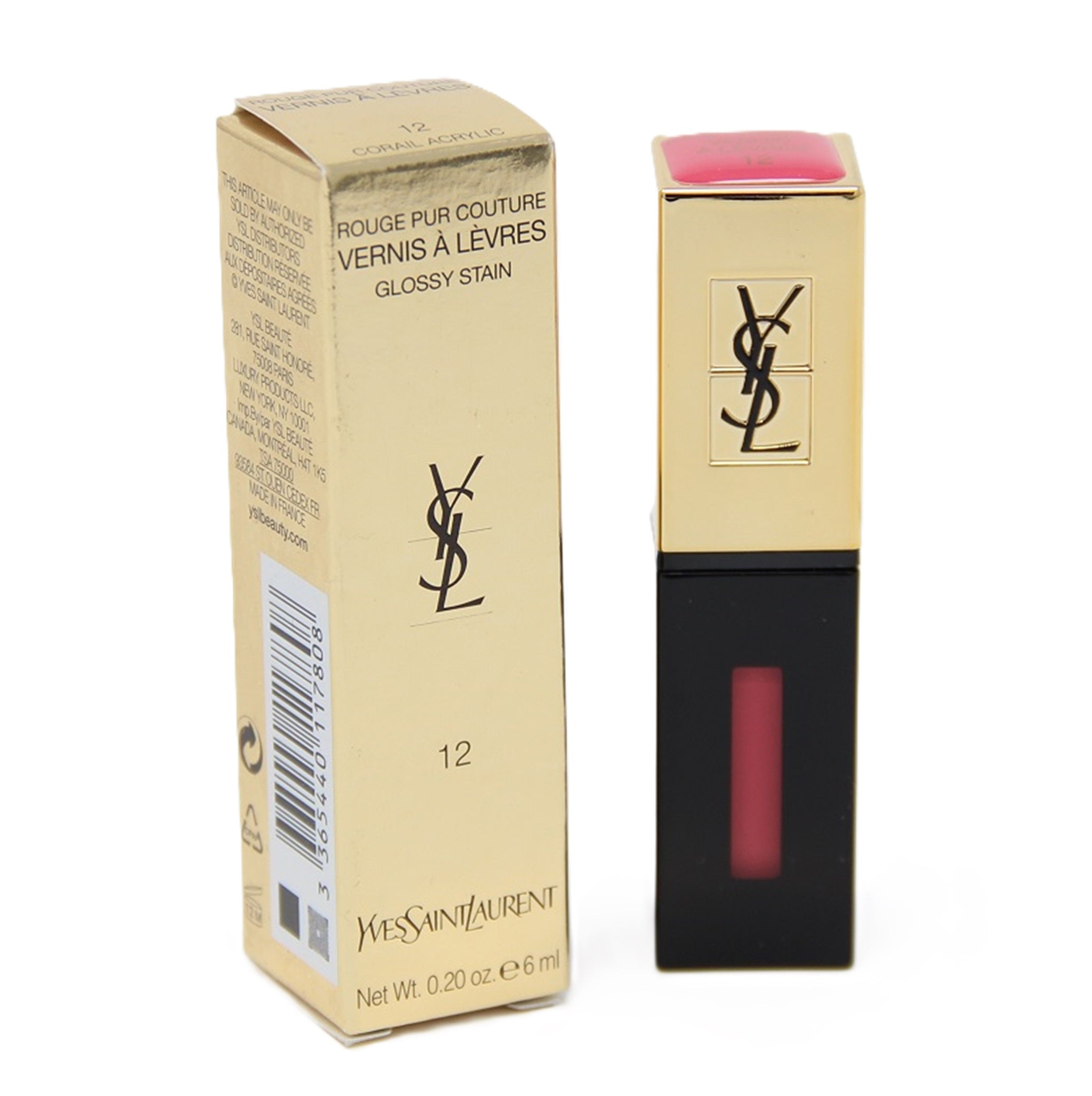 Yves Saint Laurent Vernis a Levres Glossy Lipgloss 12 Corail