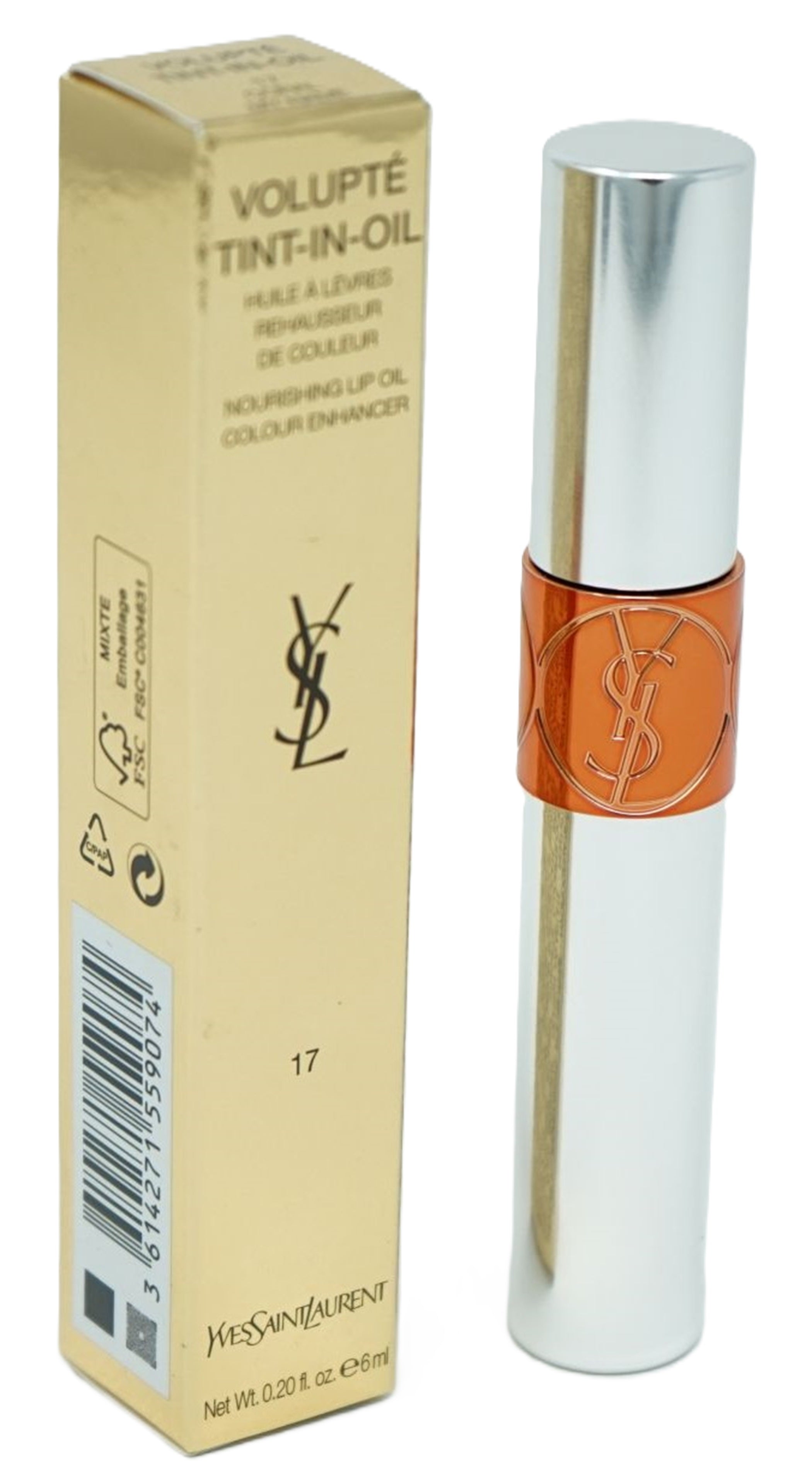 Yves Saint Laurent Volupte Tint-in-Oil Lip Oil 17 Coral My Name