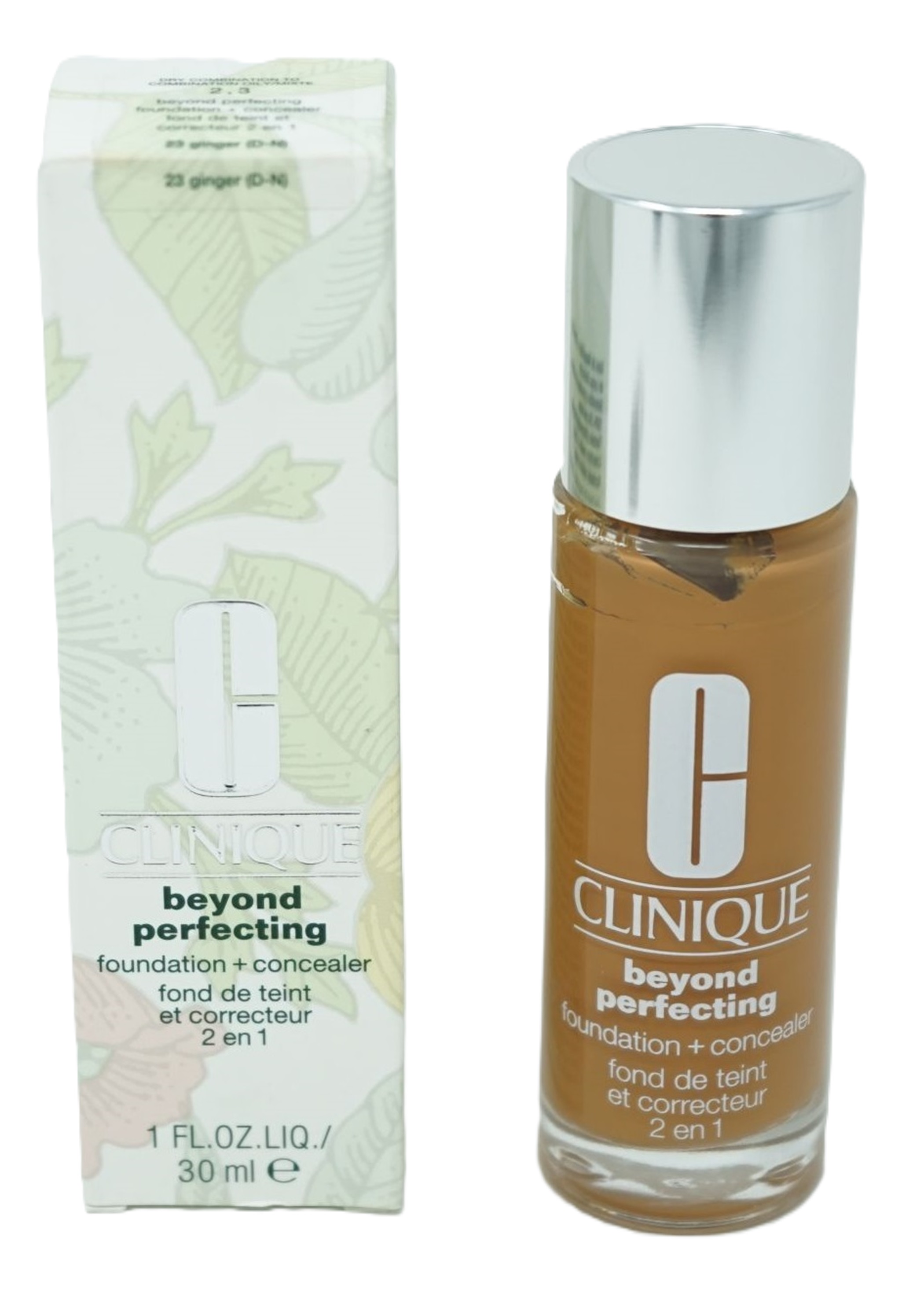 Clinique Beyond Perfecting foundation concealer 23 ginger (D-N)