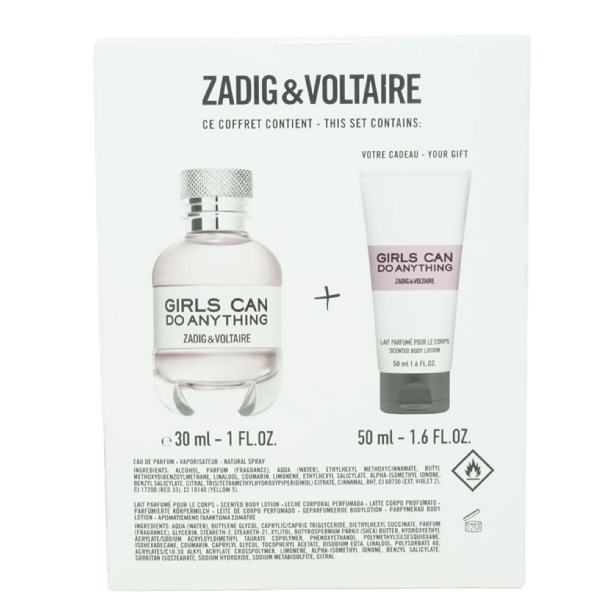 Zadig & Voltaire Girls can do anything Eau de Parfum 30ml + BL 50ml