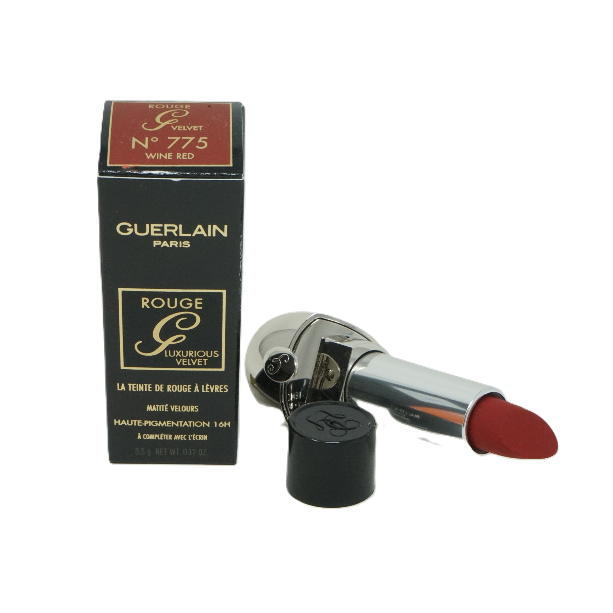 Guerlain Rouge G Luxurious Velvet Matte Lipstick Shade Lippenstift 3,5g No 775 Wine Red