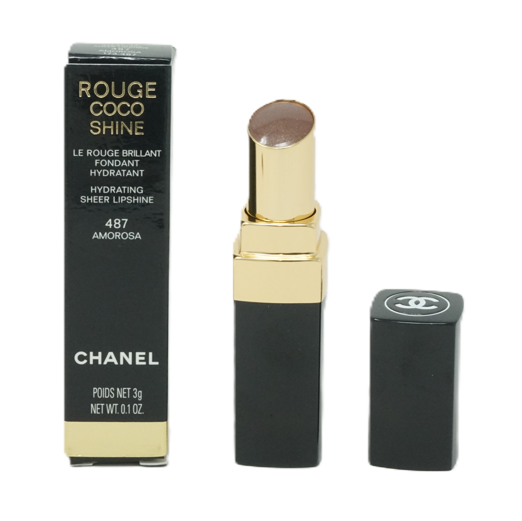 Chanel Rouge Coco Shine Sheer Lipshine 3g Amorosa 487