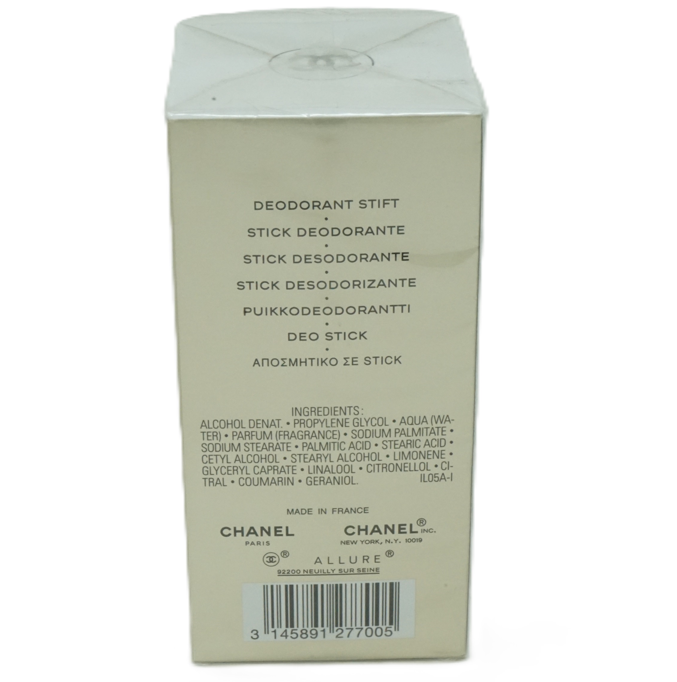 Chanel Allure Homme Blanche Edition Deodorant Stick 75ml