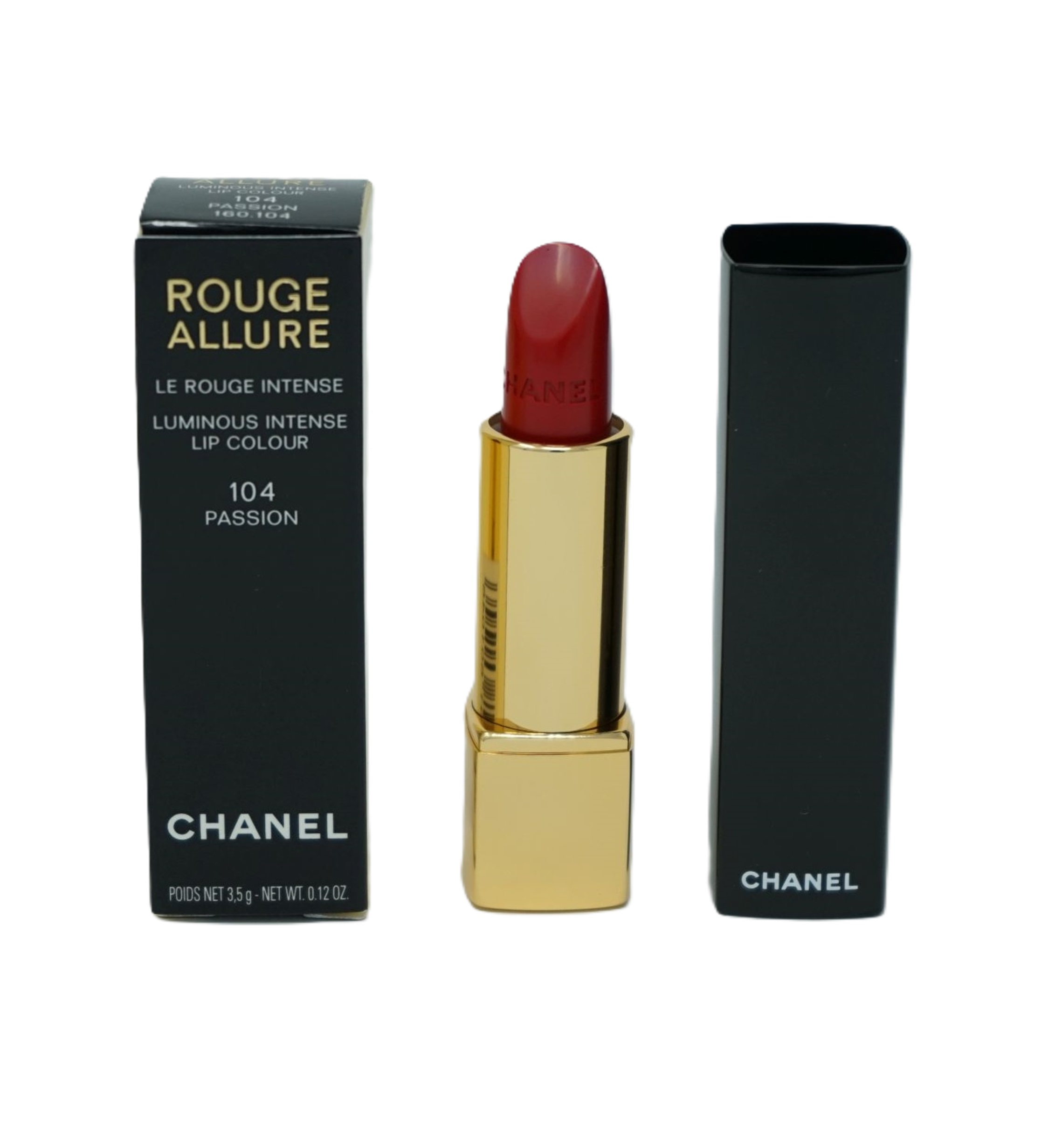Chanel Rouge Allure Luminous Intense  Lippenstift Lip Colour 104 Passion 3.5g