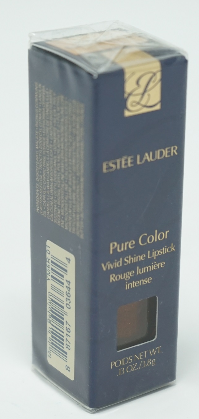 Estee Lauder Pure Color Vivid Shine Lipstick Rouge  Intense PCVSL 01 Burnished Bronze