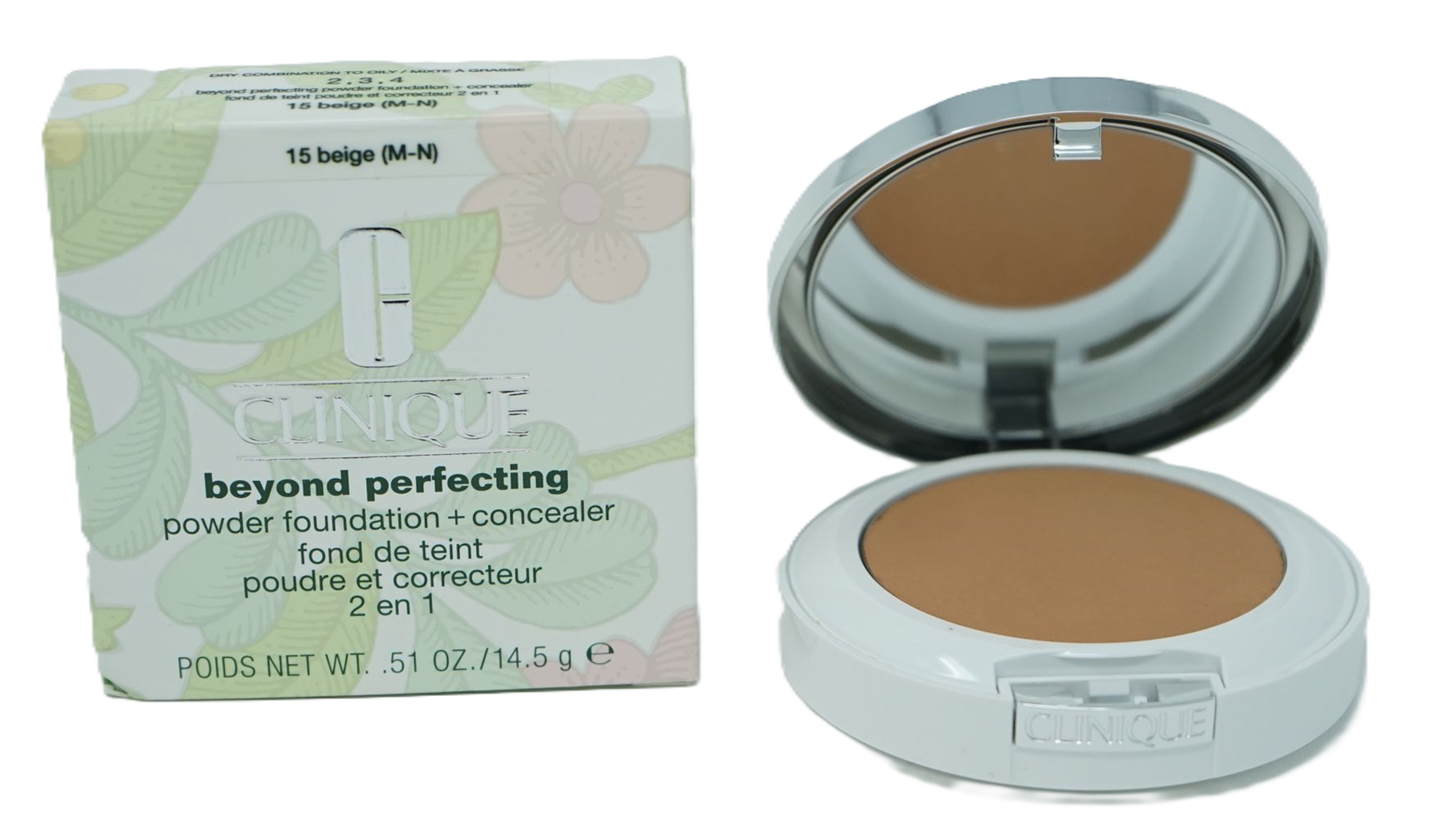 Clinique beyond perfecting powder foundation + concealer  15 beige (M-N)