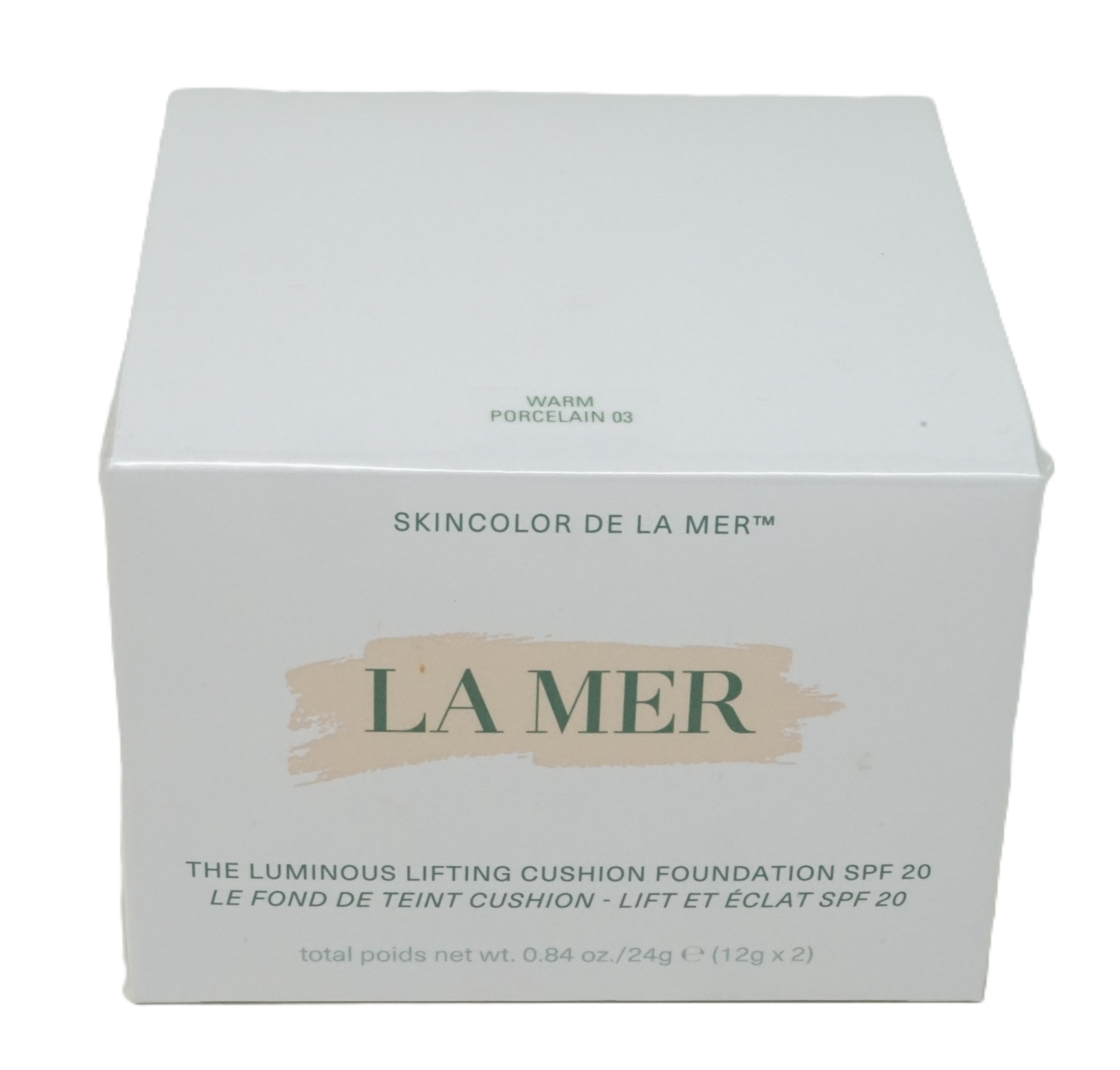 La mer color de la Mer Lifting Cushion Foundation SPF20 Warm Porcelain 03  24g