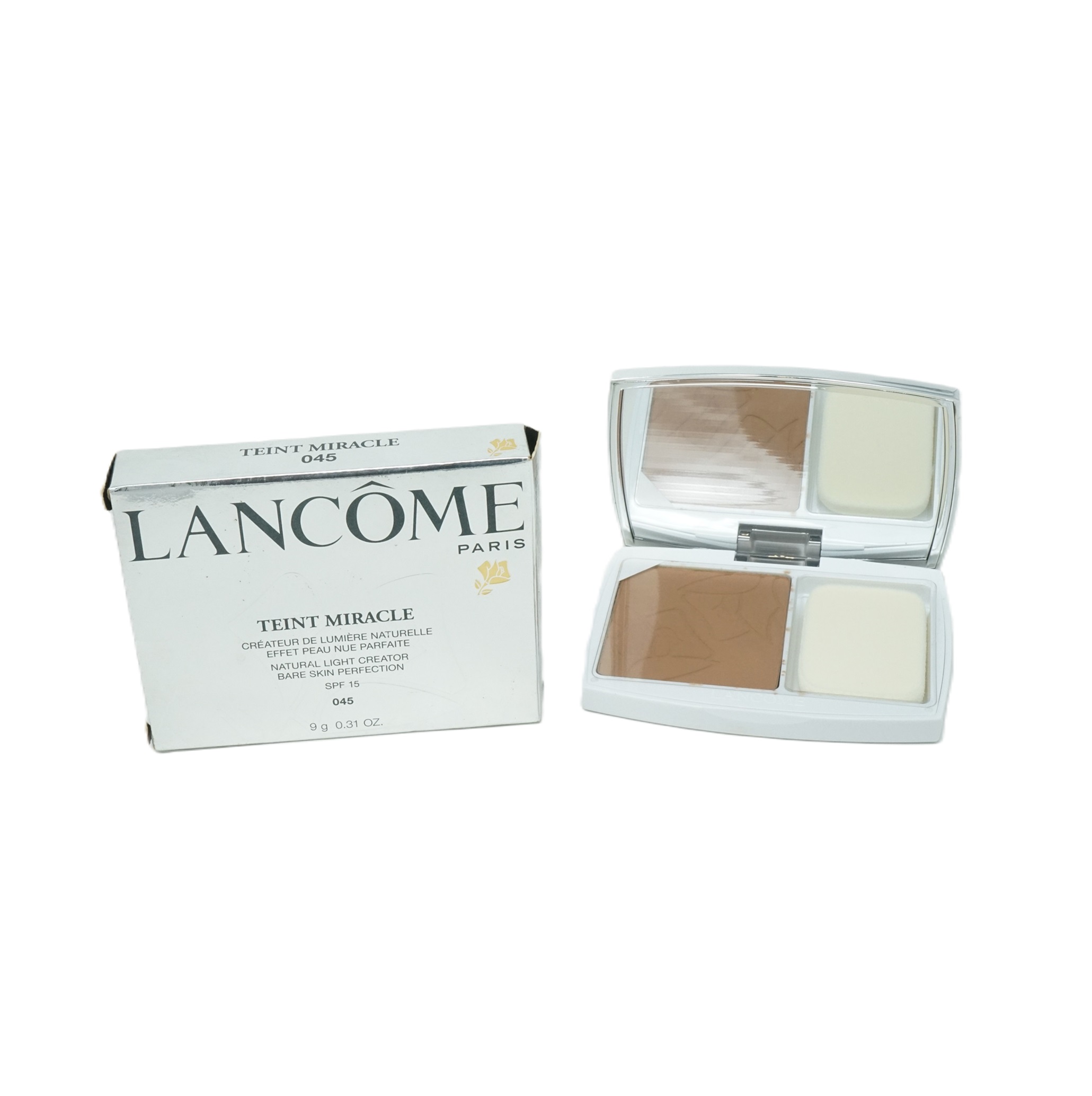 Lancome Teint Miracle Compact Foundation SPF 15  # 045 Sable Beige