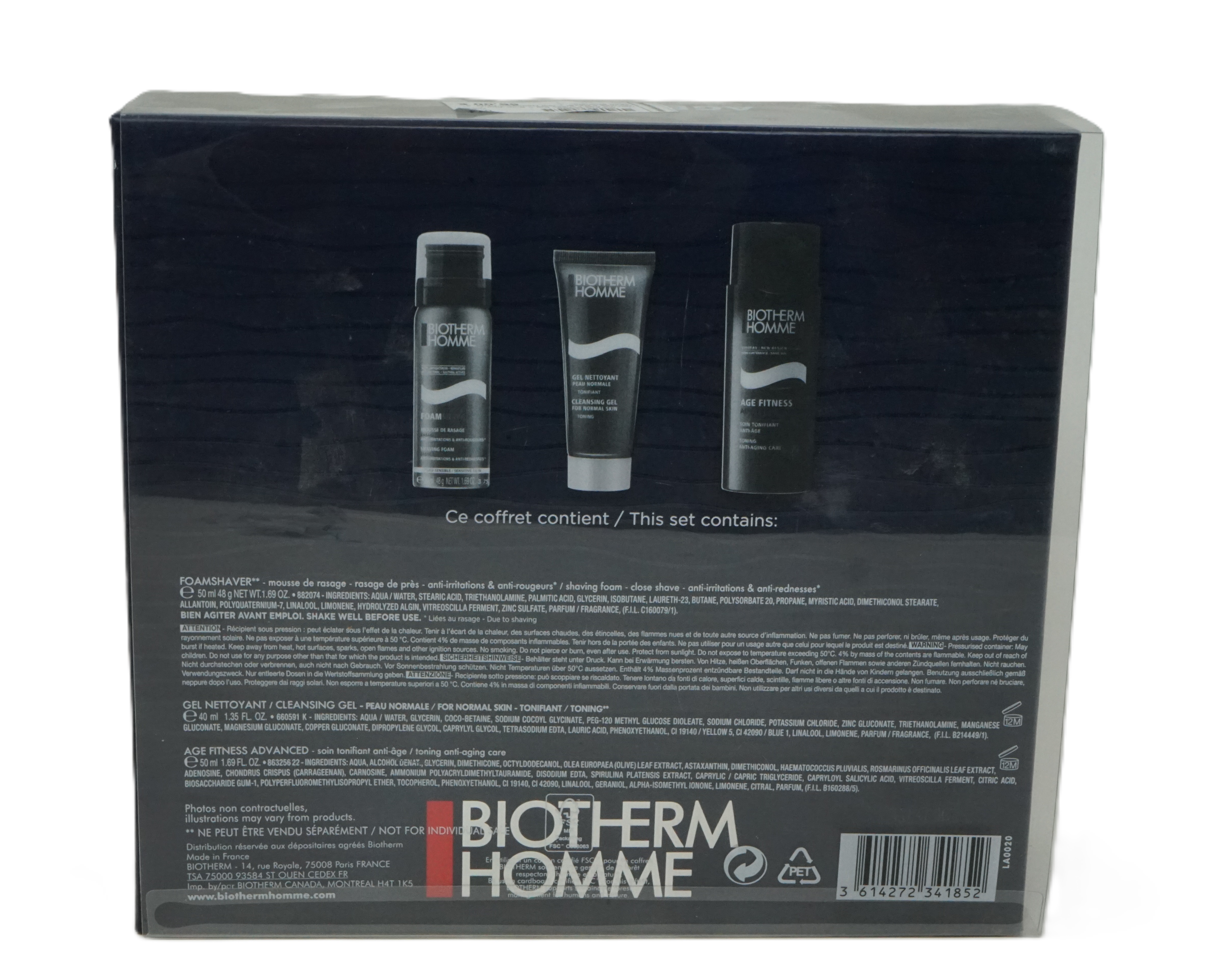 Biotherm Age Fitness Advanced Toning Care & Foam Shaving + Cleansing