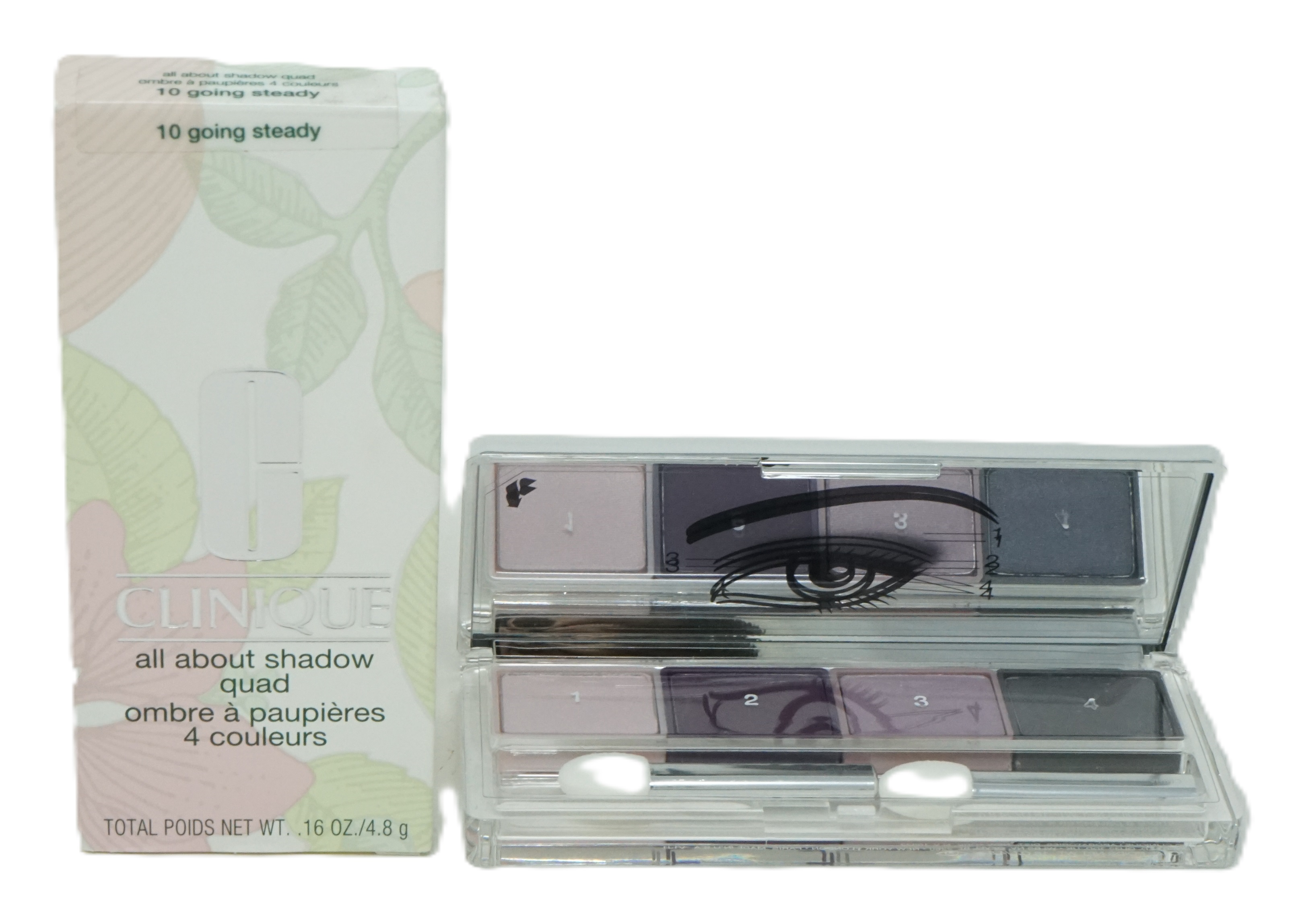 Clinique All about shadow quad 4,8 g  Lidschatten 10 going steady Clinique All about shadow quad 4,8 g  Lidschatten 10 going steady