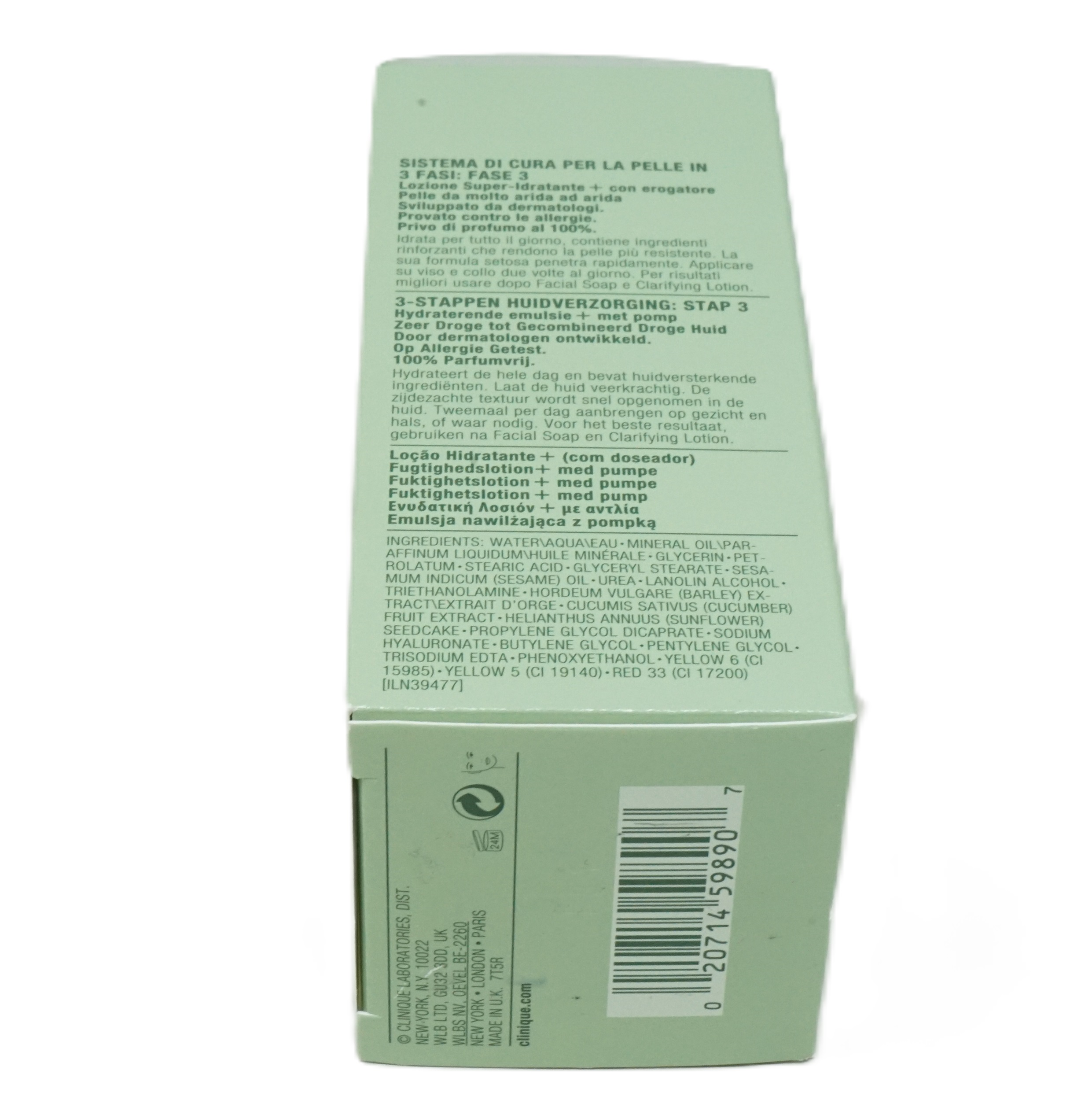 Clinique dramatically different moisturizing lotion+ with pump skin types 1,2 125ml