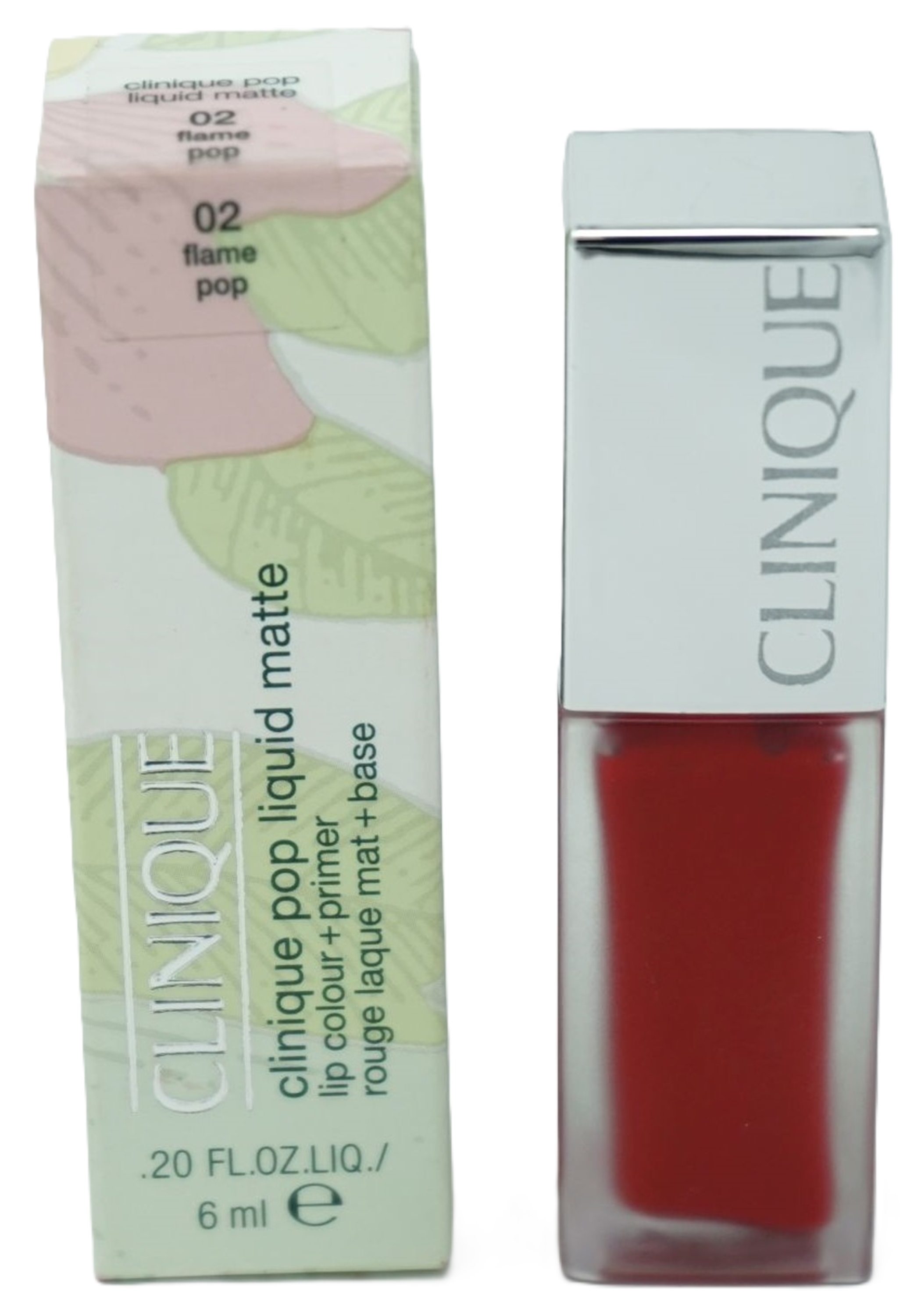 Clinique Pop liquid Matte Lippenstift  6ml 02 flame pop