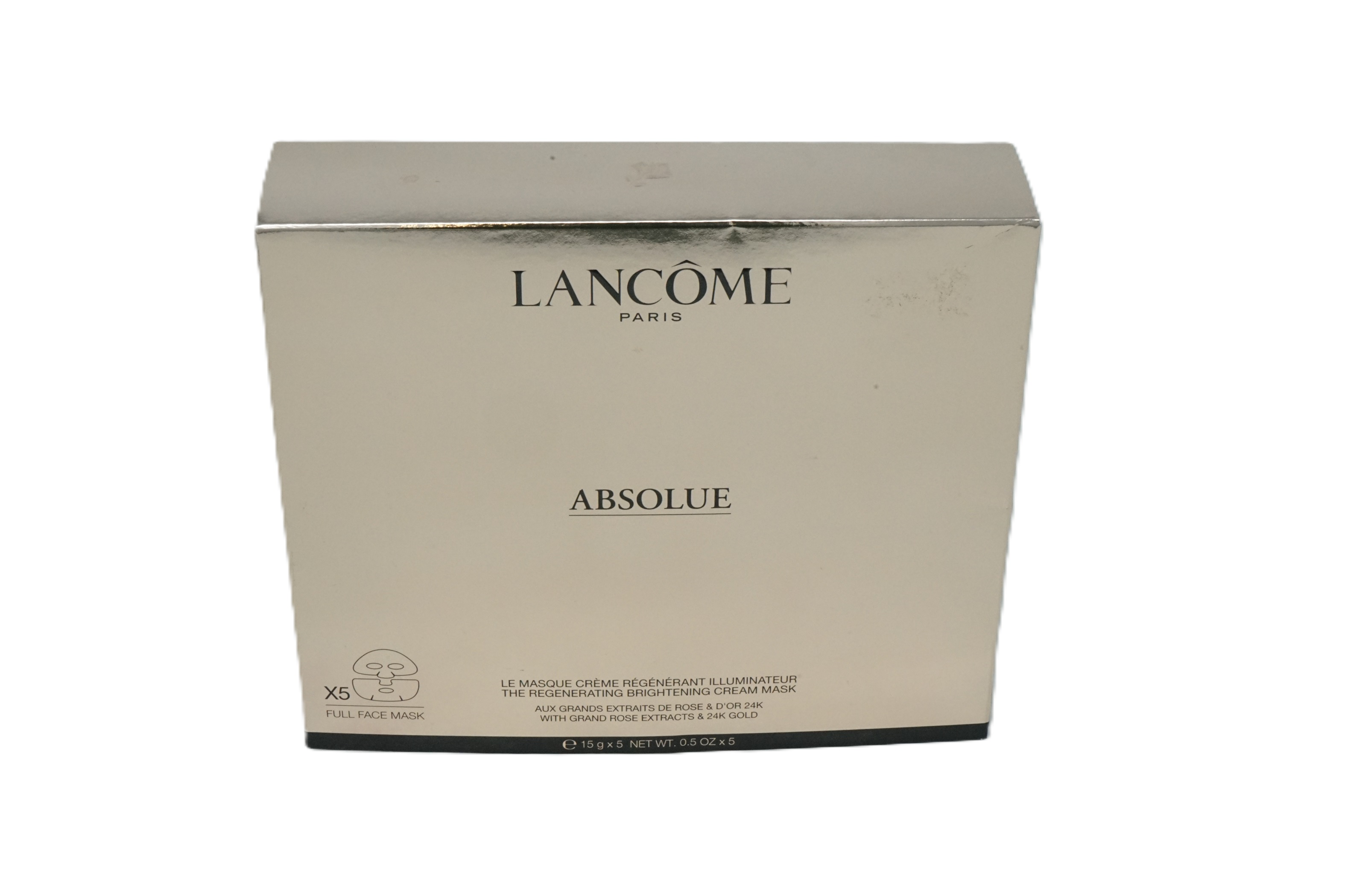 Lancome Absolue Brightening Cream Mask mit Grand Rose Extrakten & 24K Gold 5x15g