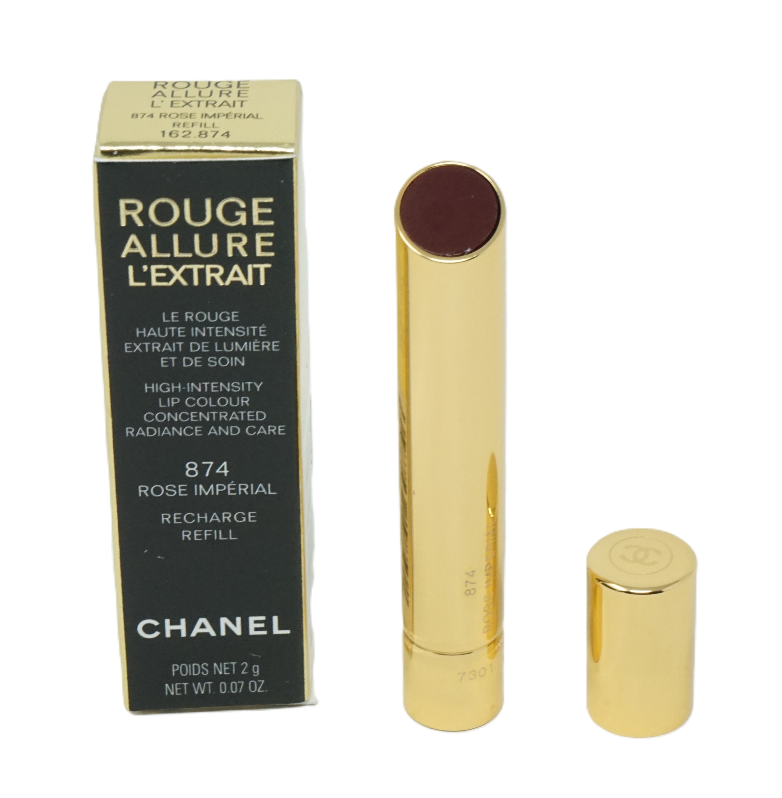 Chanel Rouge Allure L'Extrait nachfüllbare stift 874 Rose Imperial 2g Chanel Rouge Allure L'Extrait nachfüllbare stift 874 Rose Imperial 2g