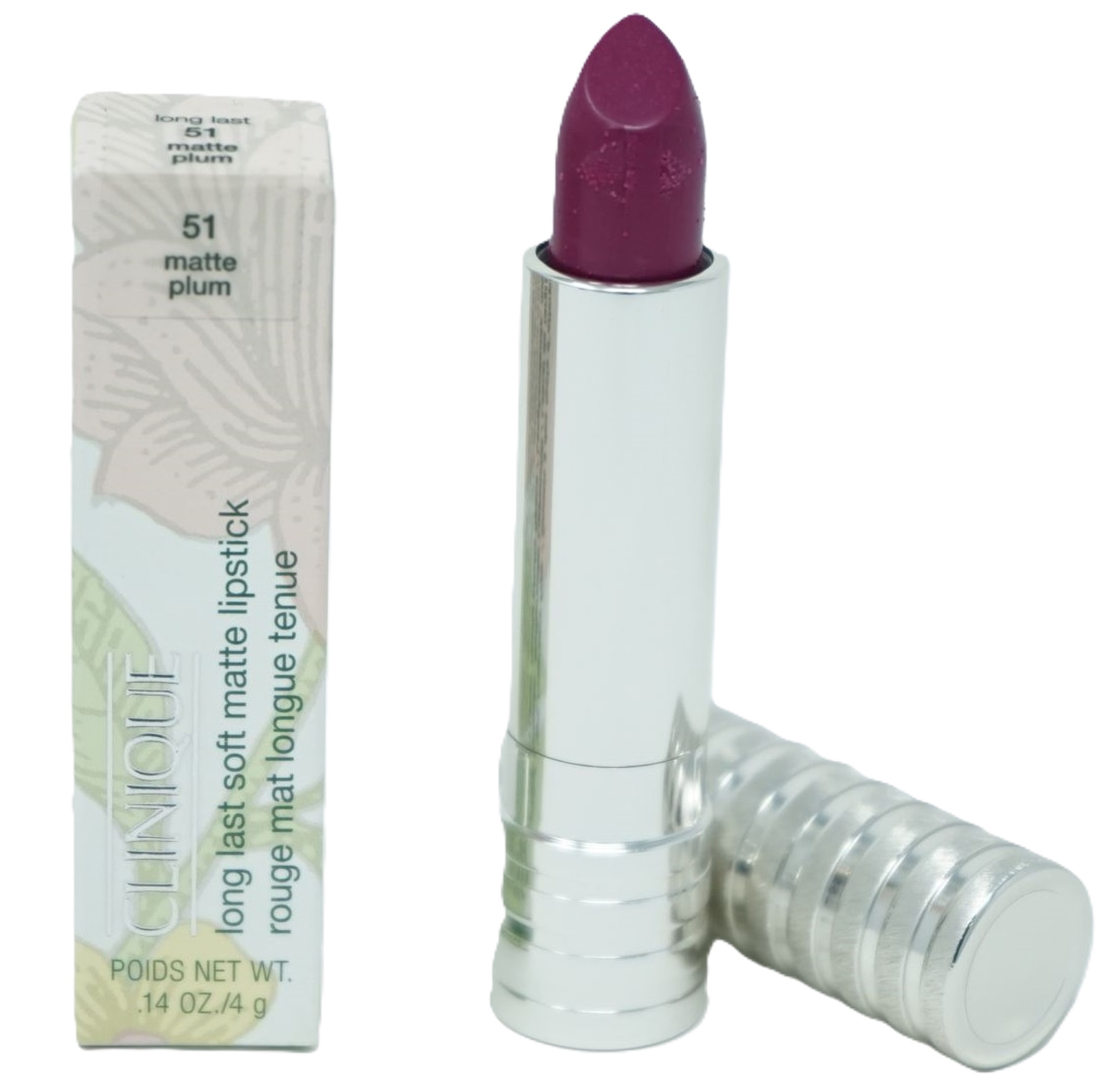 Clinique Long Last Soft Matte 4g Lipstick /Lippenstift  51 matte plum