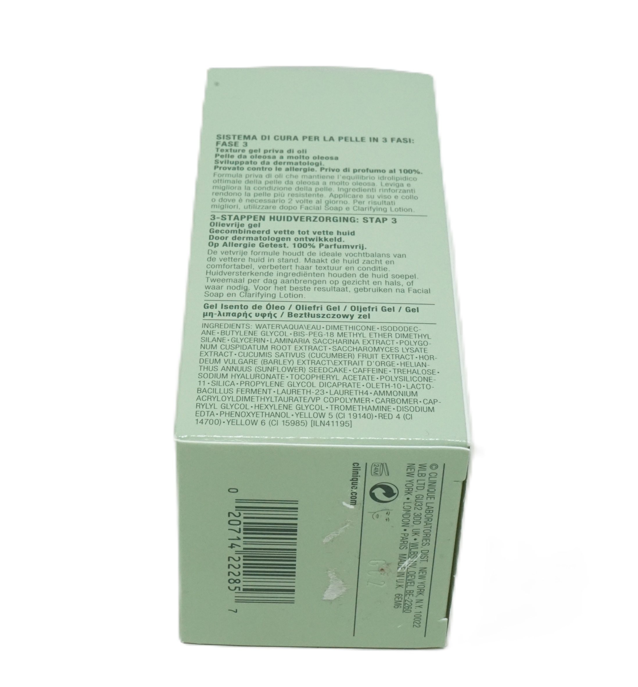 Clinique dramatically different moisturizing gel oil-free gel hydrant skin types 3,4 125ml