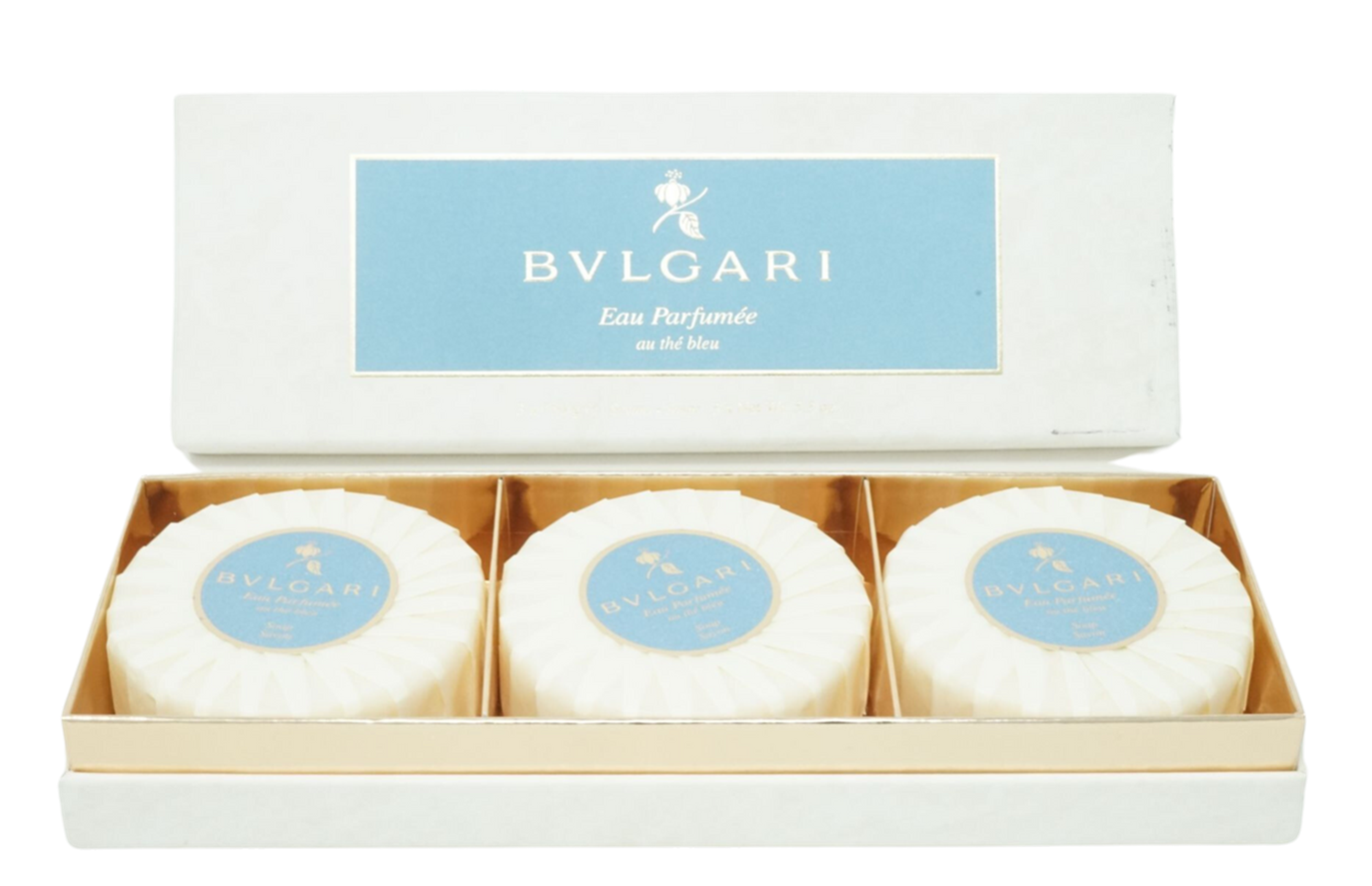 Bvlgari Eau Parfumée Au The Bleu Seife 3x 150g