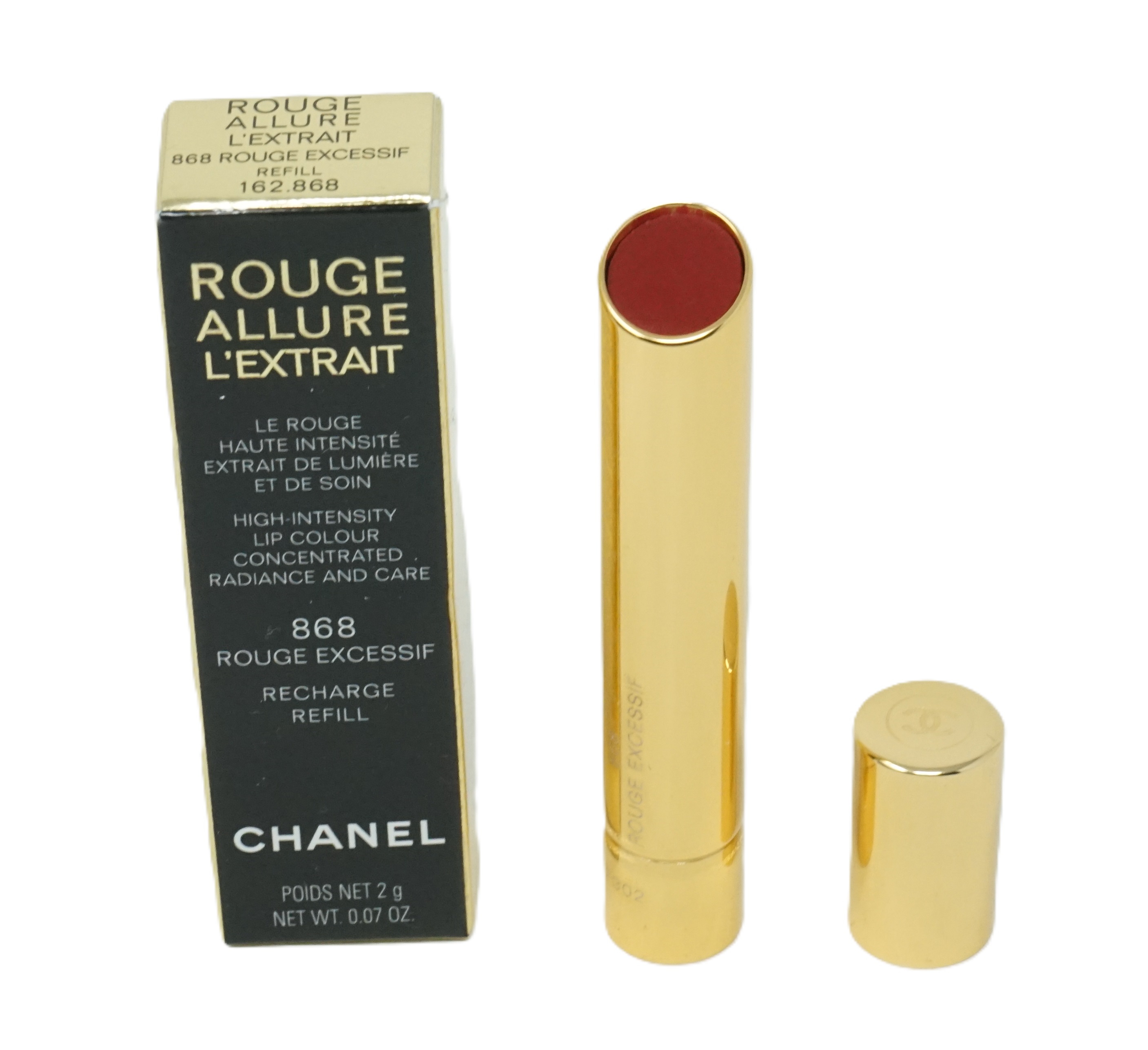 Chanel Rouge Allure L'Extrait nachfüllbare stift 868 Rouge Excessif 2g Chanel Rouge Allure L'Extrait nachfüllbare stift 868 Rouge Excessif 2g