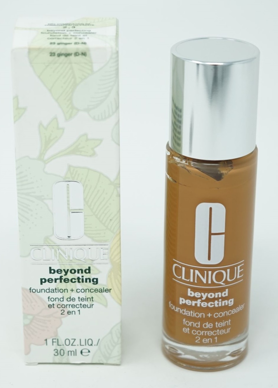 Clinique Beyond Perfecting foundation concealer 23 ginger (D-N)