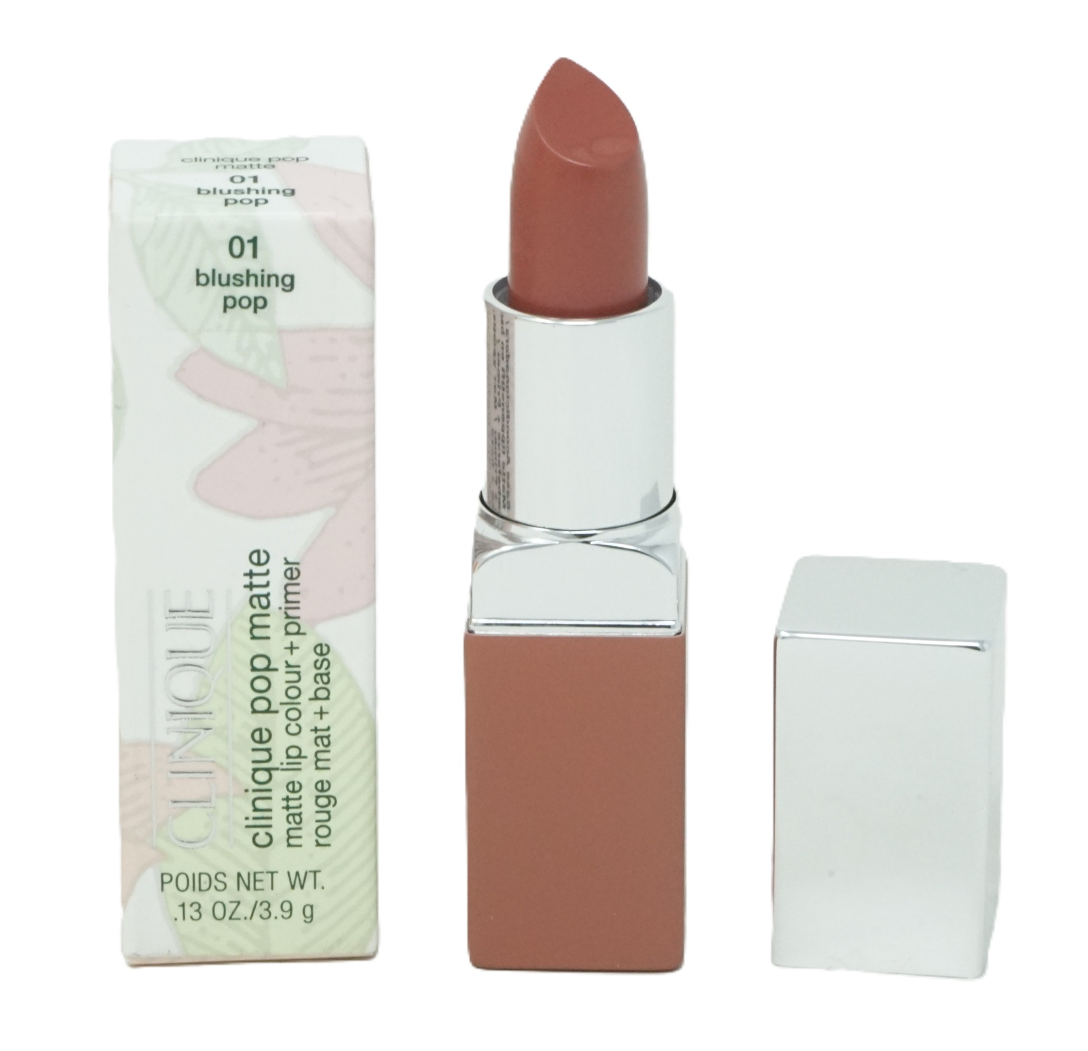 Clinique pop matte lip colour + primer 01 blushing pop 3,9g