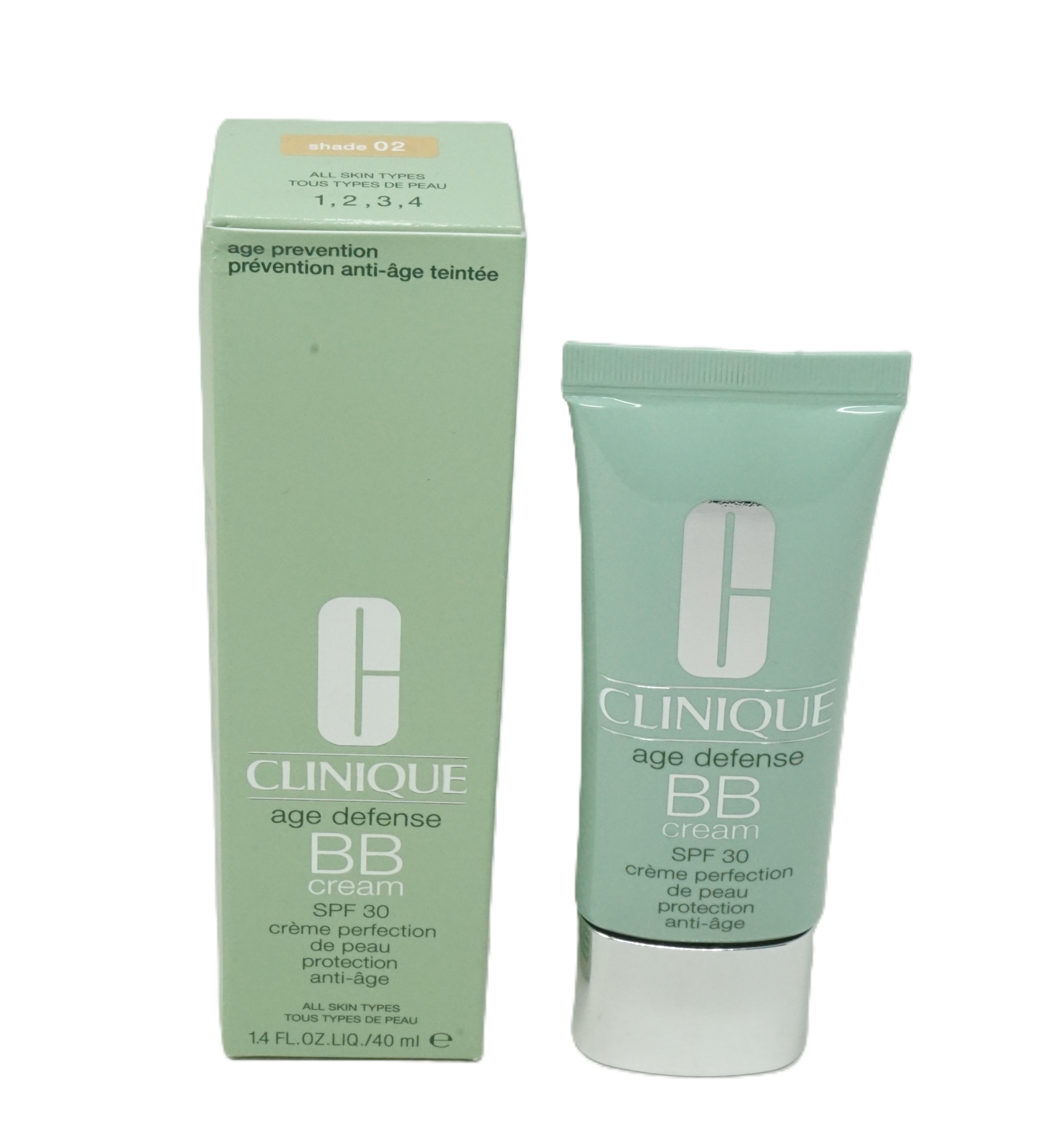 Clinique age defense BB Cream SPF 30 shade 02 alle Hauttypen 40ml Clinique age defense BB Cream SPF 30 shade 02 alle Hauttypen 40ml
