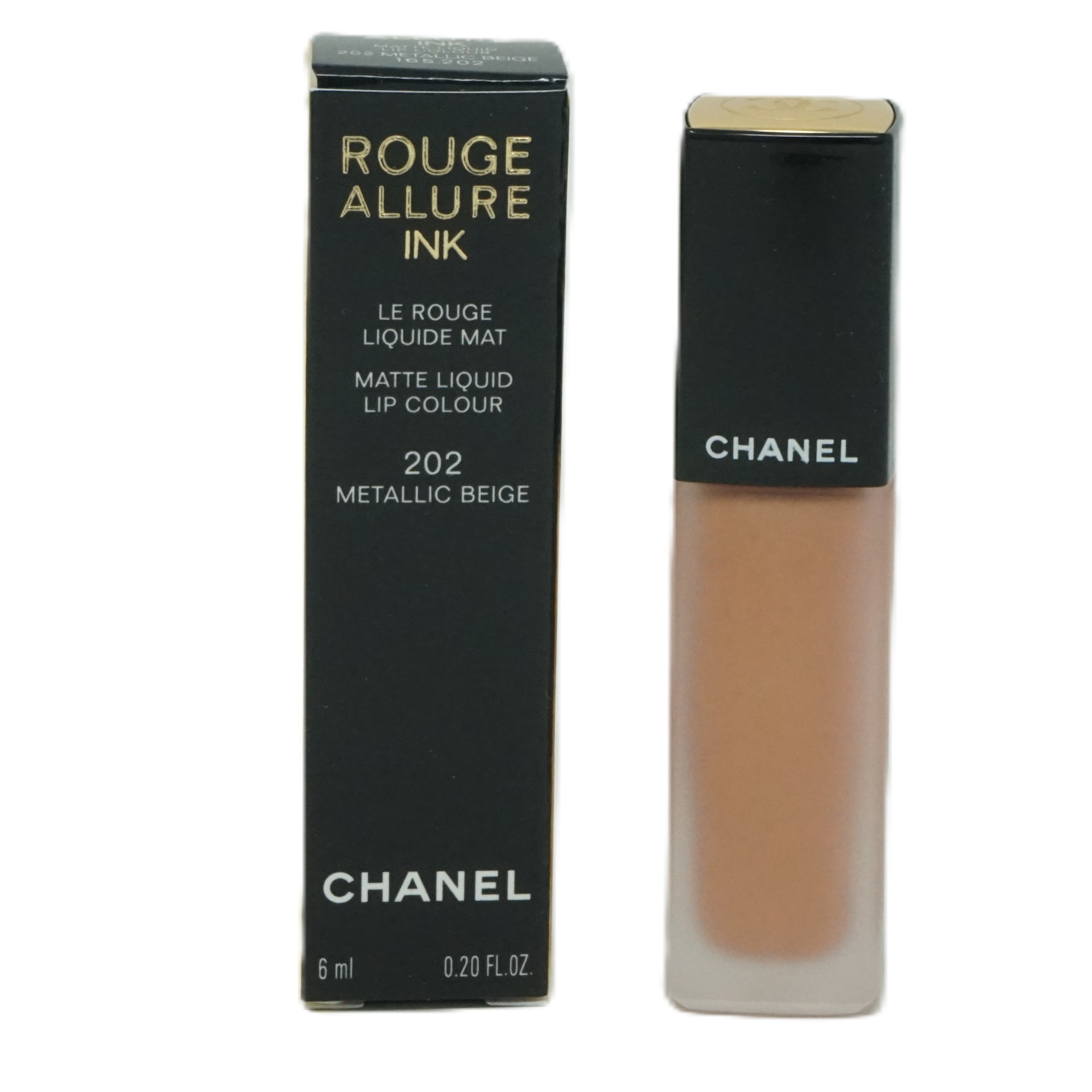 Chanel Rouge Allure Ink Lippenstift 6ml Metallic Beige 202 Chanel Rouge Allure Ink Lippenstift 6ml Metallic Beige 202