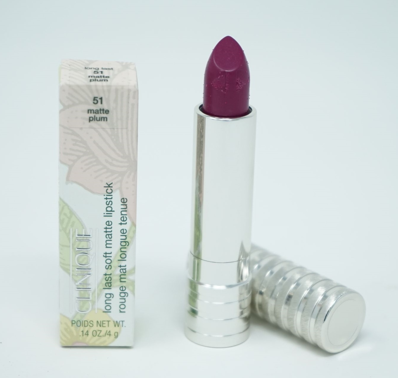 Clinique Long Last Soft Matte 4g Lipstick /Lippenstift  51 matte plum