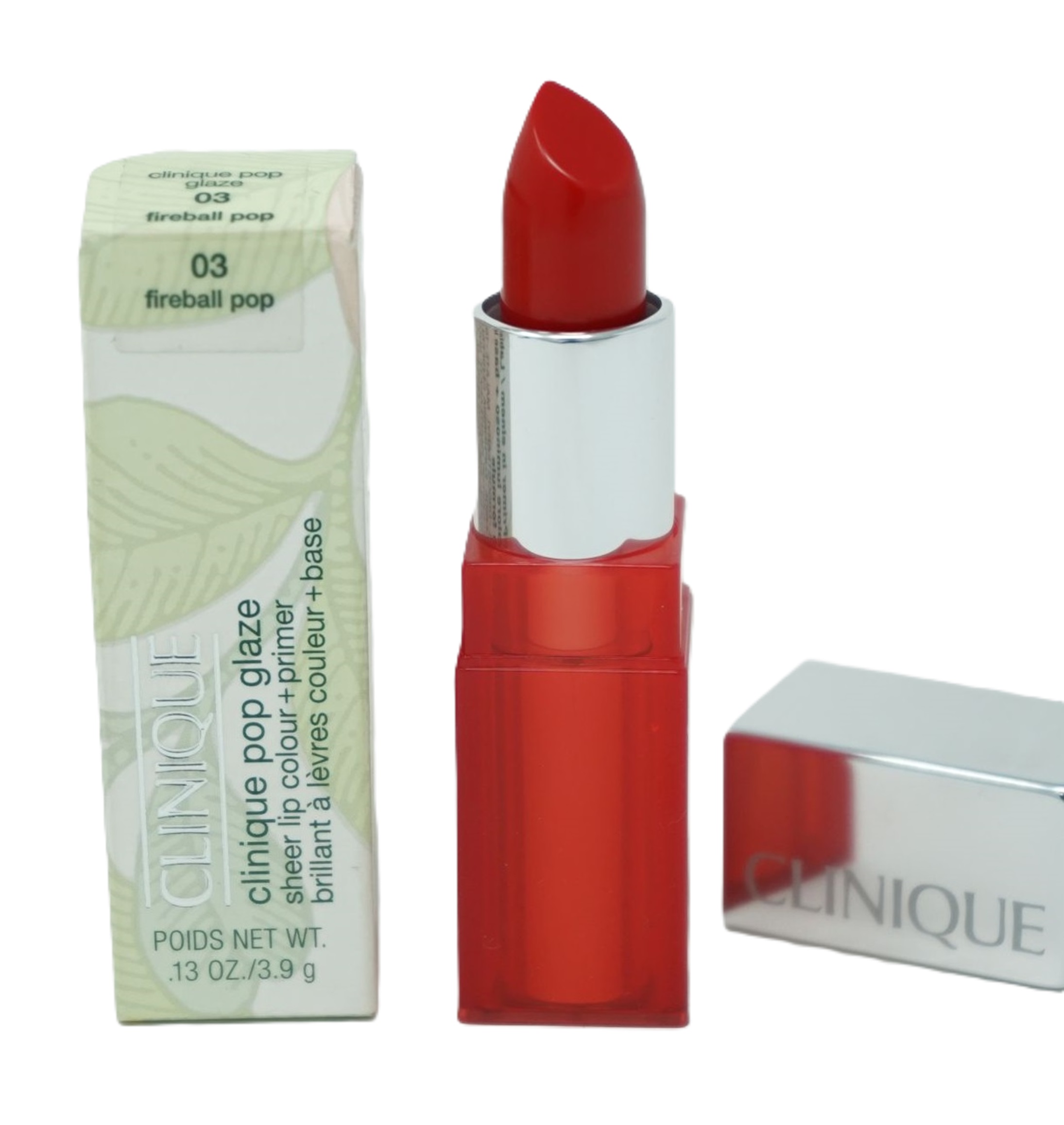 Clinique pop glaze primer lip stick / Lippenstift 3,9g 03 fireball pop