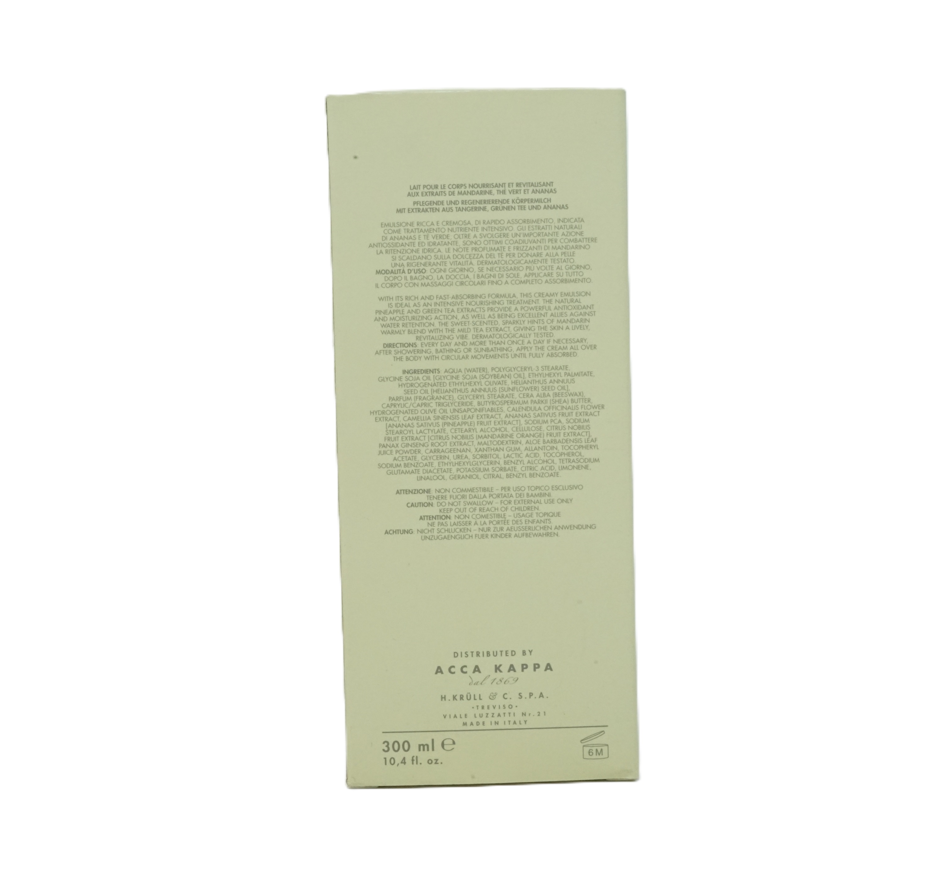 Acca Kappa Mandarin & Green Tea Body Lotion 300 ml
