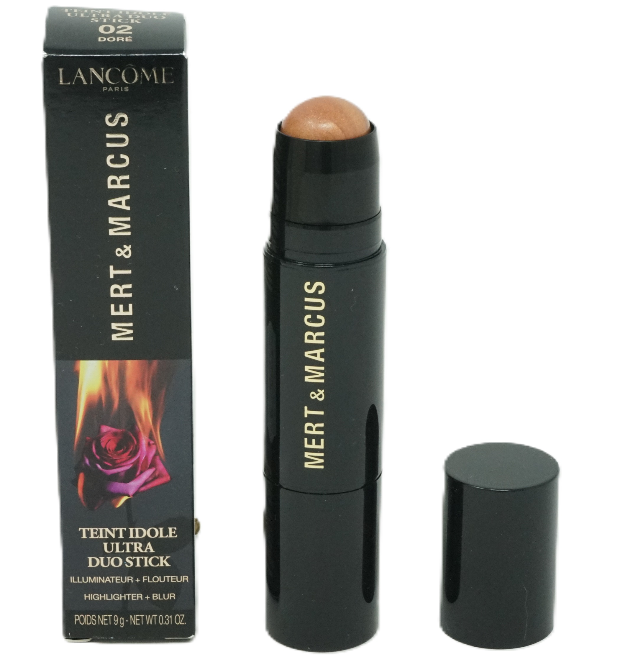 Lancome Mert & Marcus Teint Idole Ultra Duo Stick highlighter + Blur 9g Doré 02