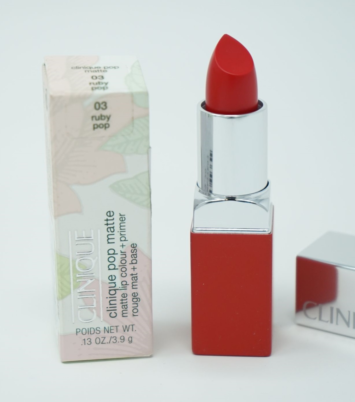 Clinique Pop Matte Lip Colour Lippenstift  3,9g / 03 ruby pop