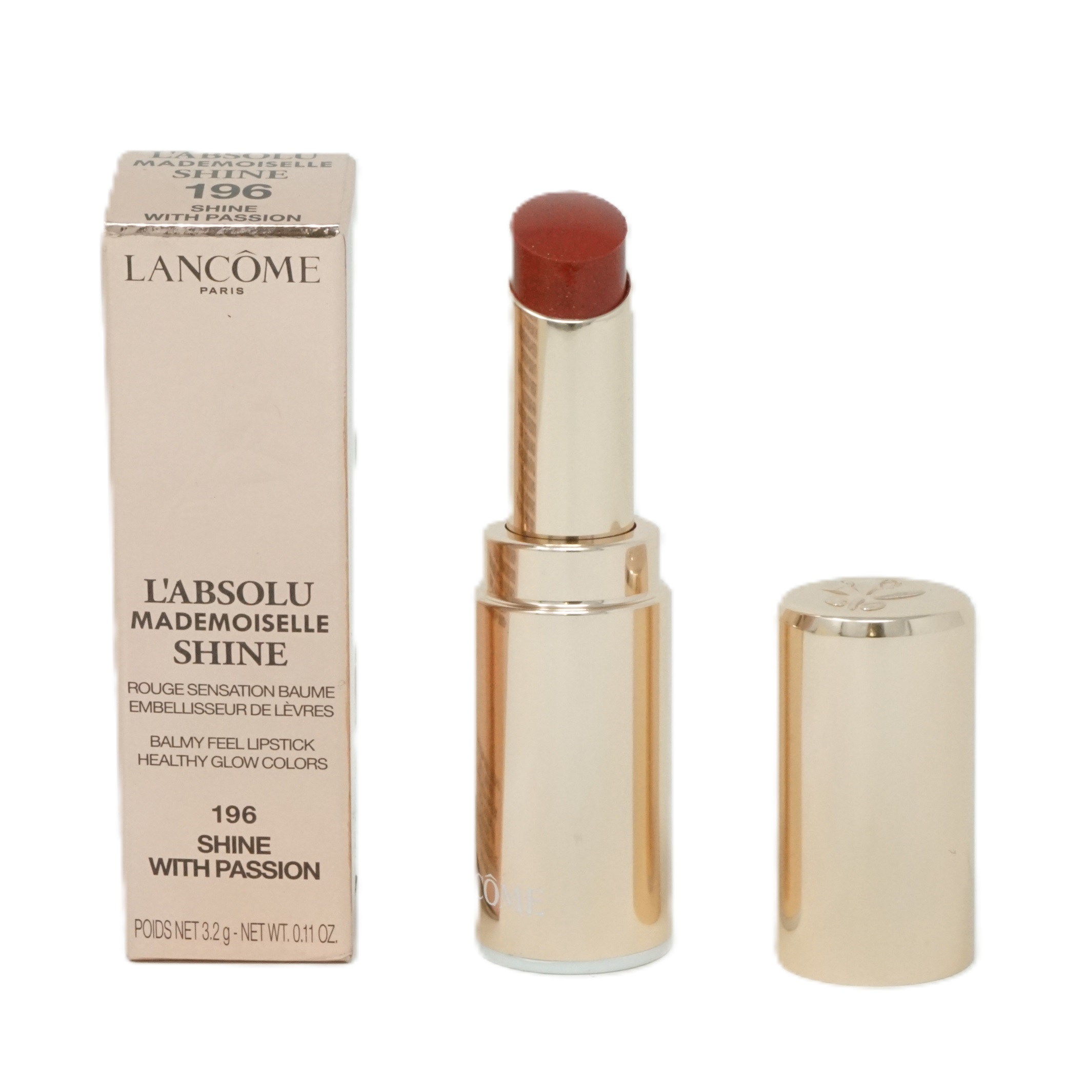 Lancome L'Absolu Mademoiselle Shine Balmy Lipstick 3,2g Shine with Passion 196