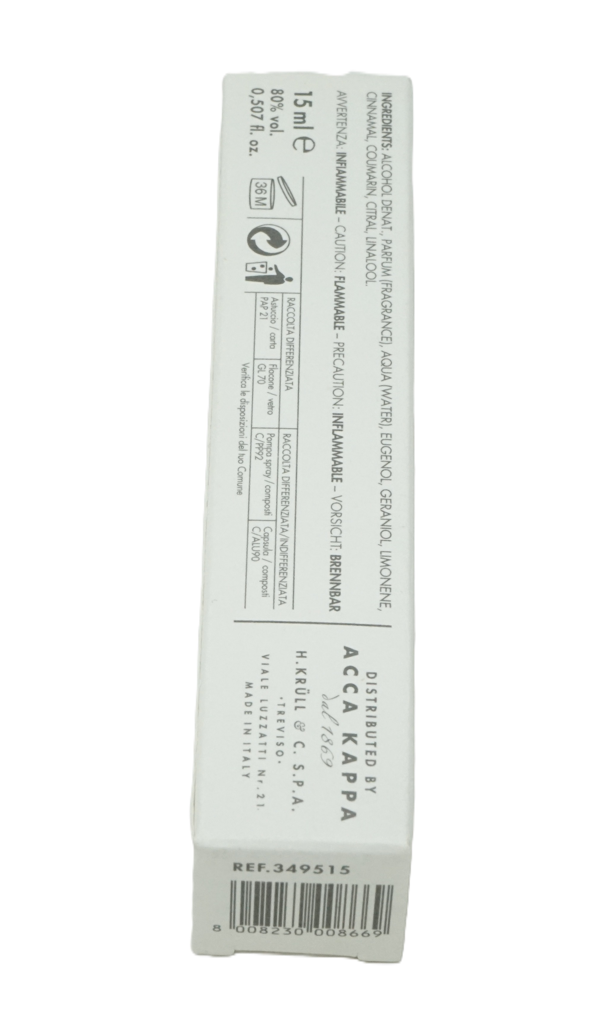 Acca Kappa Black Pepper & Sandalwood Eau de Parfum 15 ml