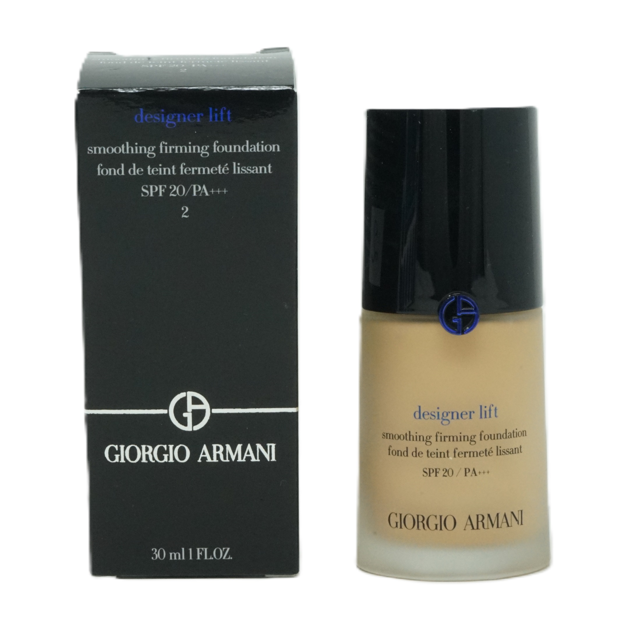 Giorgio Armani designer lift smoothing firming Foundation 2 /30ml