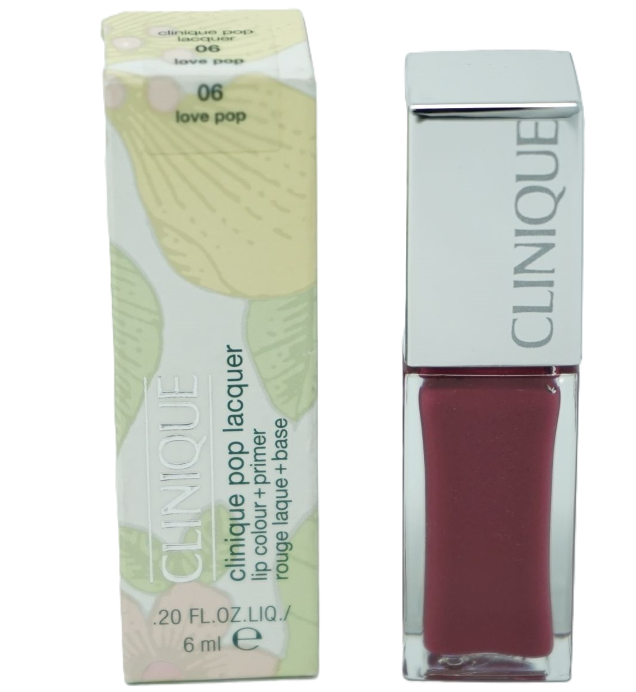 Clinique Pop Lacquer lip colour + primer rouge Lippenstift  6ml / 06 love pop