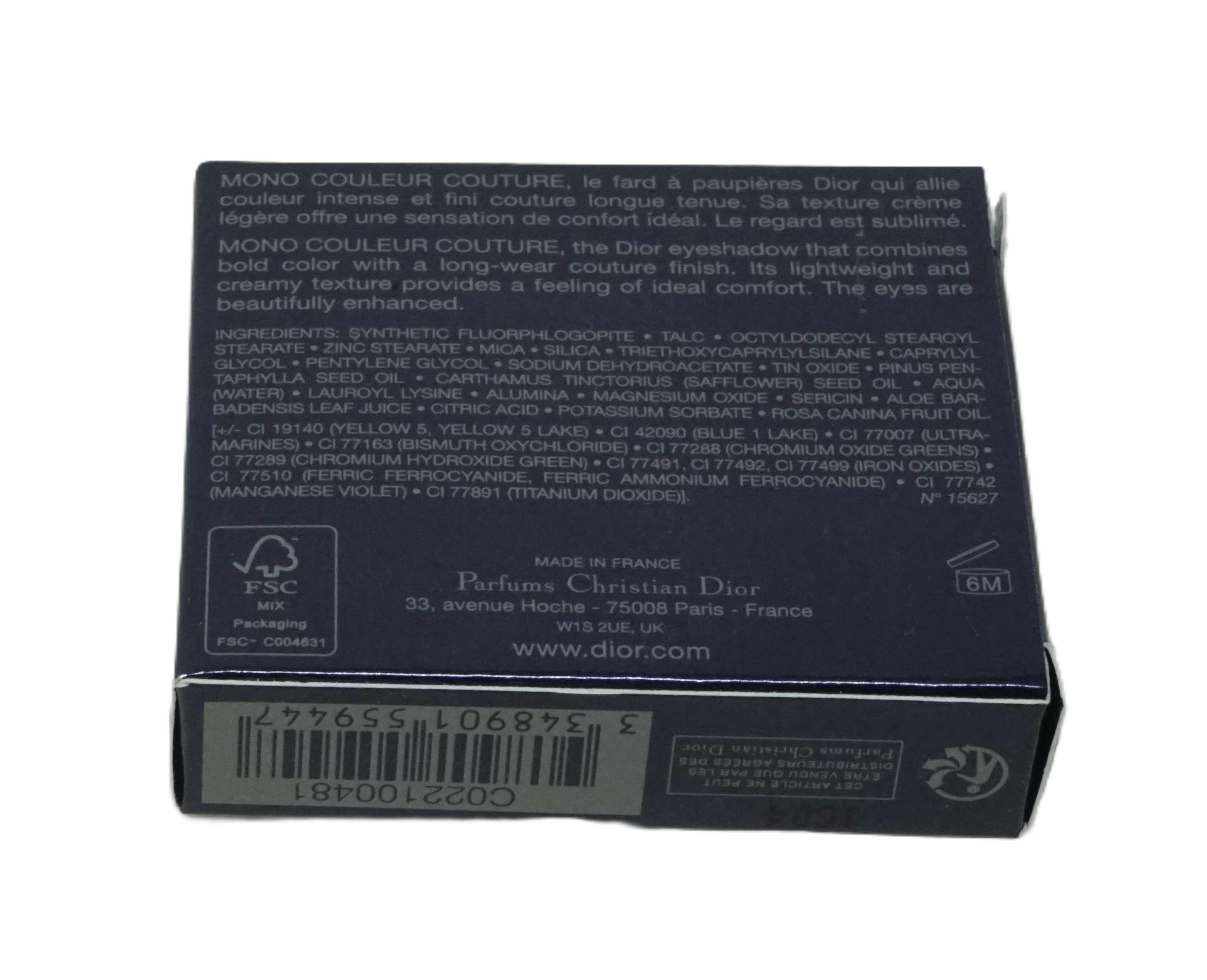 Dior Mono Couleur Couture Eyeshadow Lidschatten 2g 481 Poncho Satin