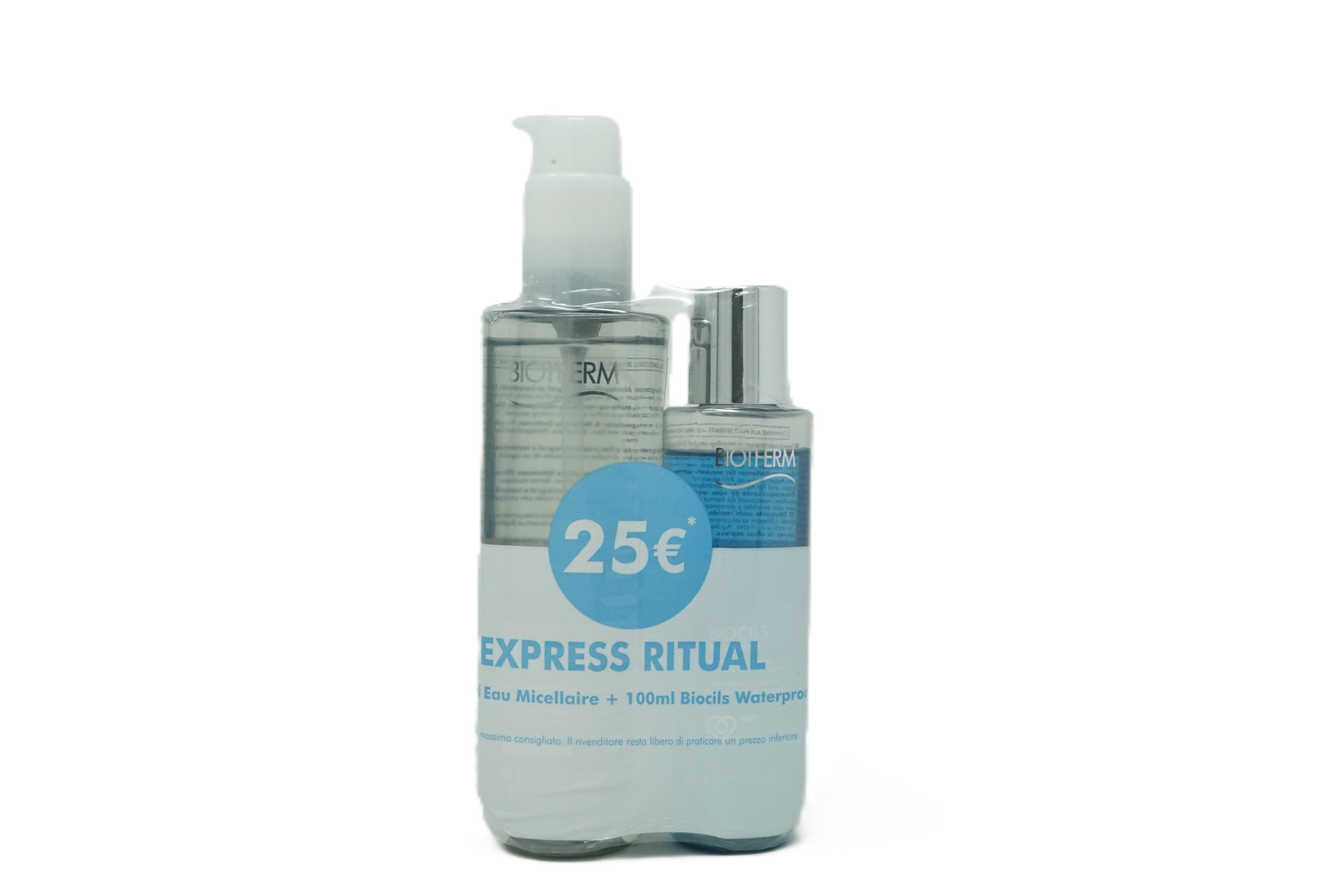Biotherm Express Ritual Reinigungswasser 200ml + Wasserfestes Augen-Make-up Entferner 100 ml