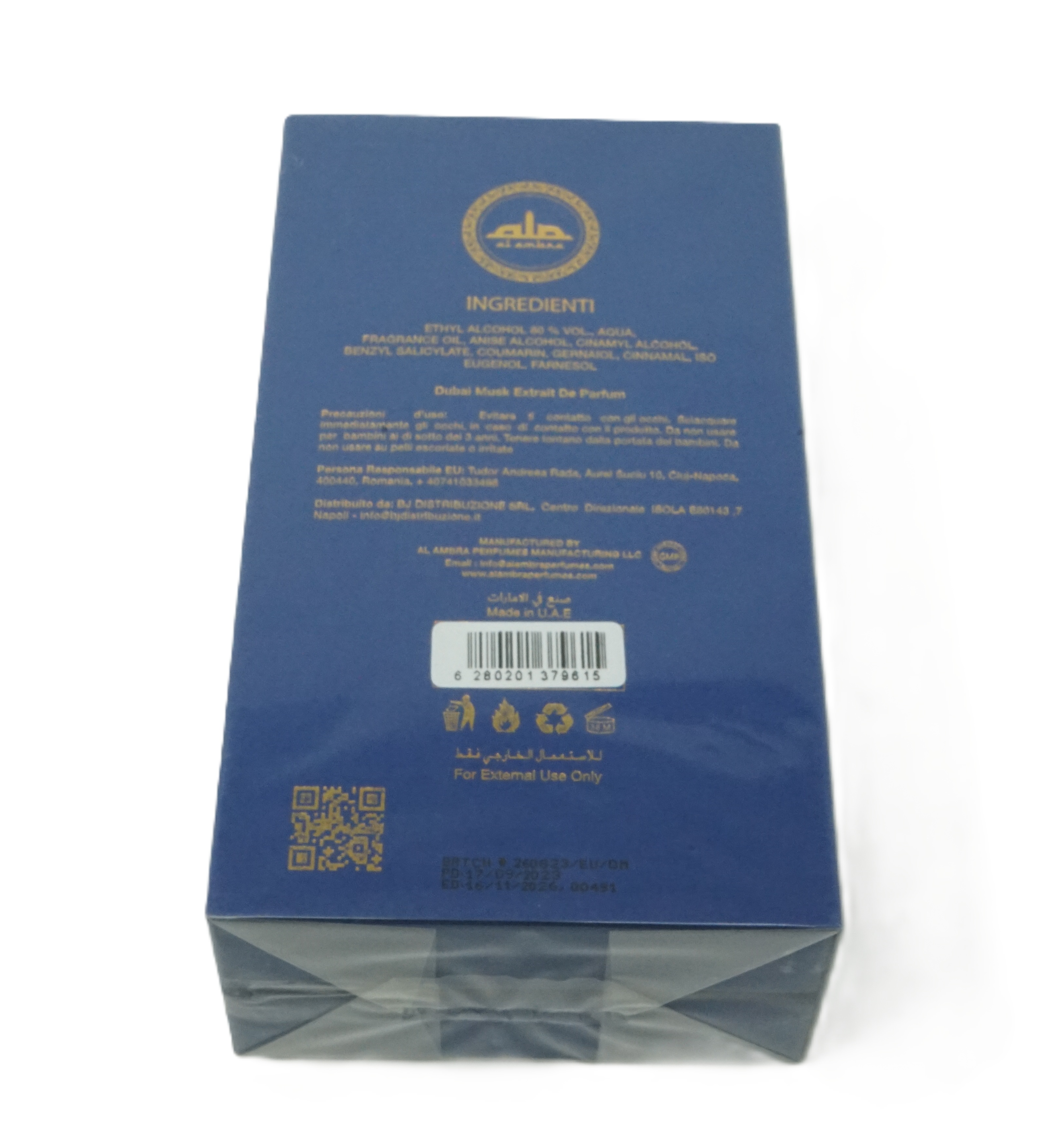 Al Ambra Perfumes Dubai Musk Extrait de Parfum 50ml