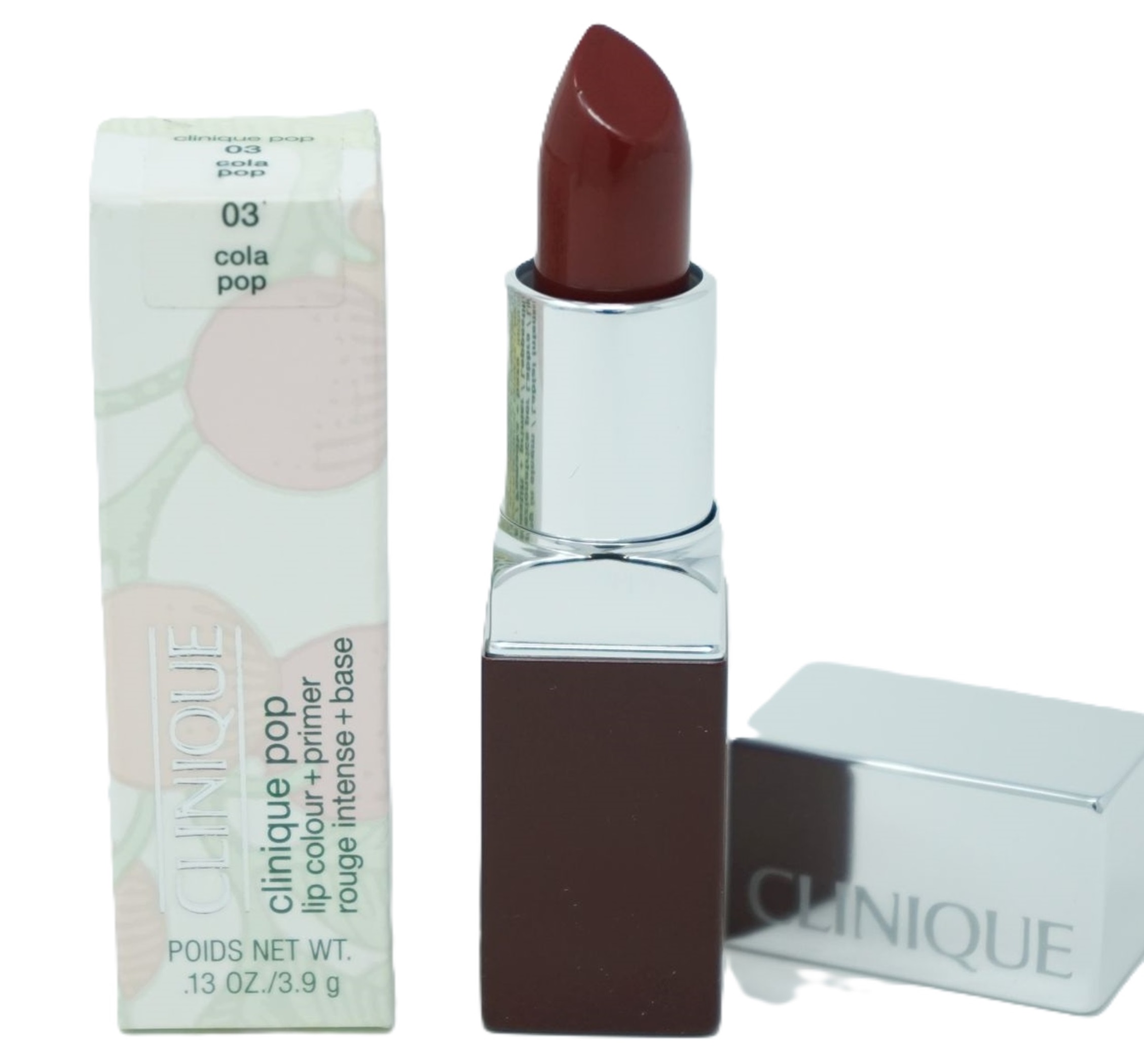 Clinique Pop Lacquer Lip colour + primer rouge intense base Lippenstift 3,9g / 03 cola pop