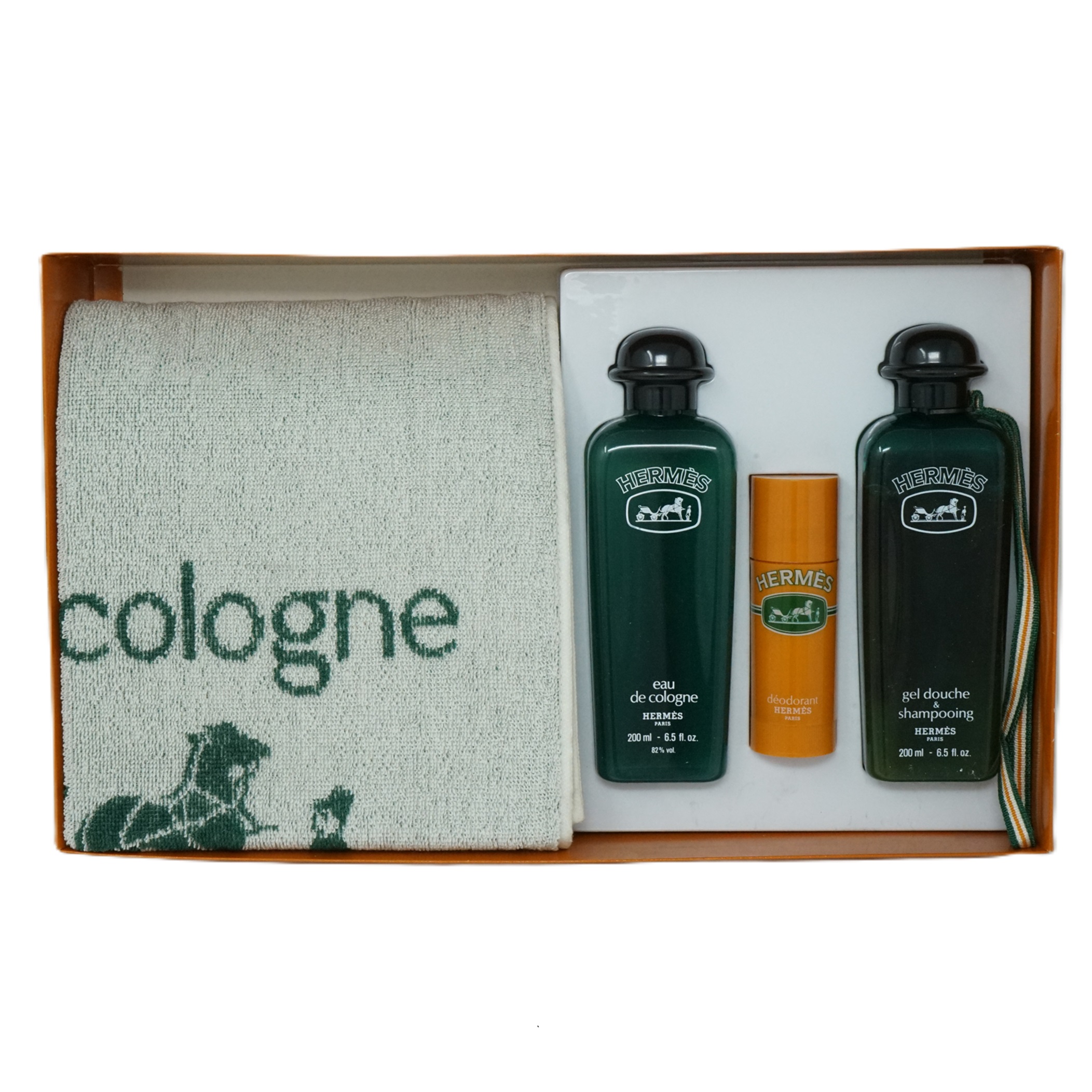 Hermes Eau de Cologne 200 ml + Shampoo Gel 200 ml + Deodorant Stick 40ml