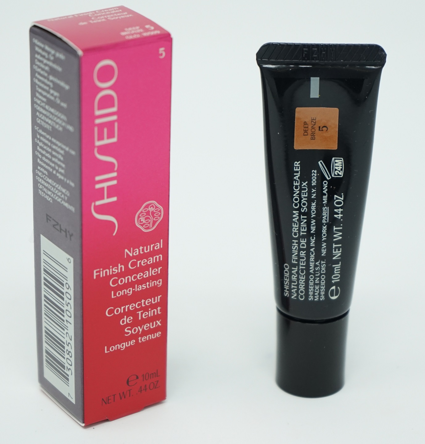 Shiseido Natural Finish Cream Concealer long-lasting 5 Deep Bronze