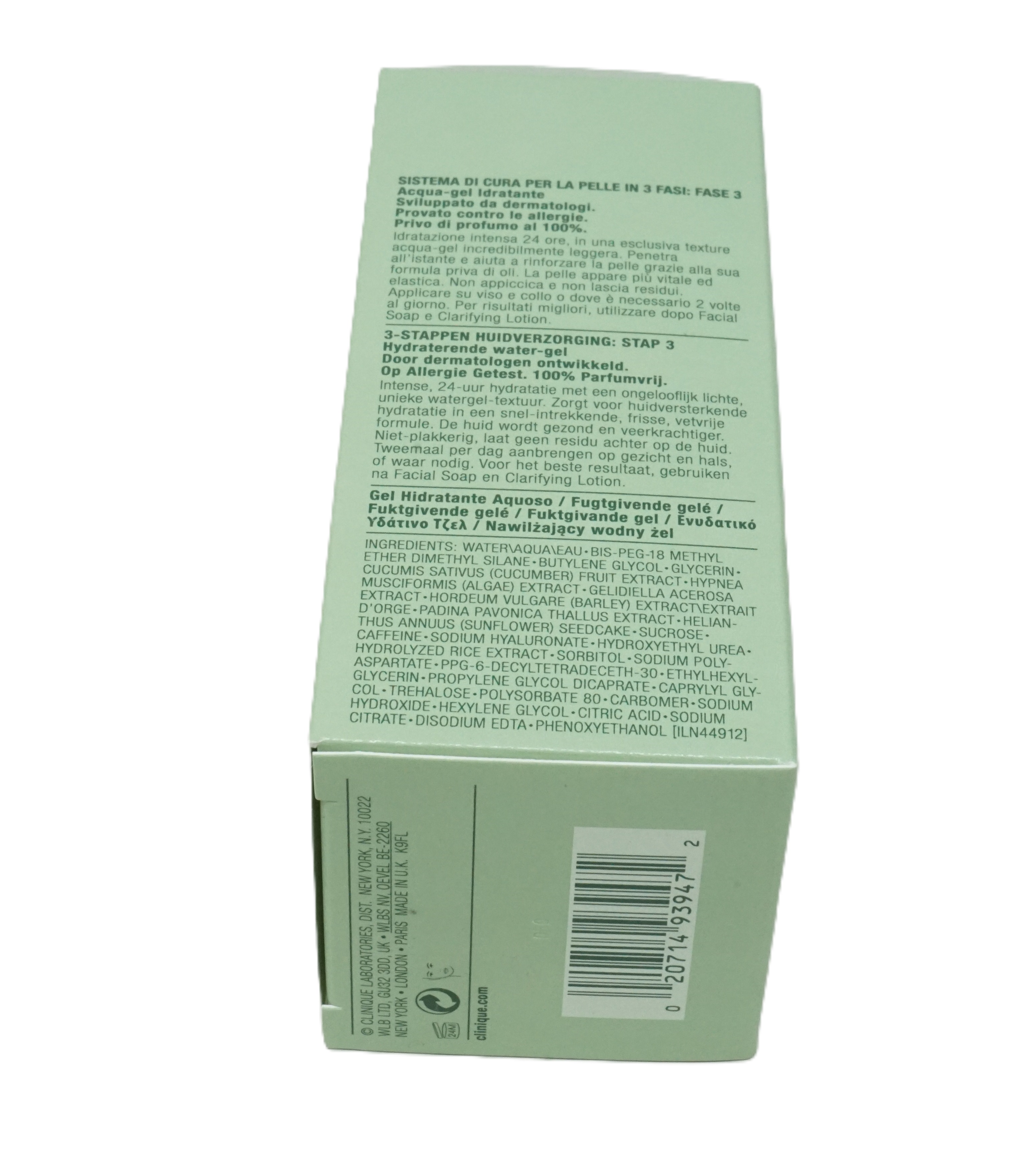 Clinique dramatically different hydrating jelly Anti-Pollution all skin types 125ml Clinique dramatically different hydrating jelly Anti-Pollution all skin types 125ml