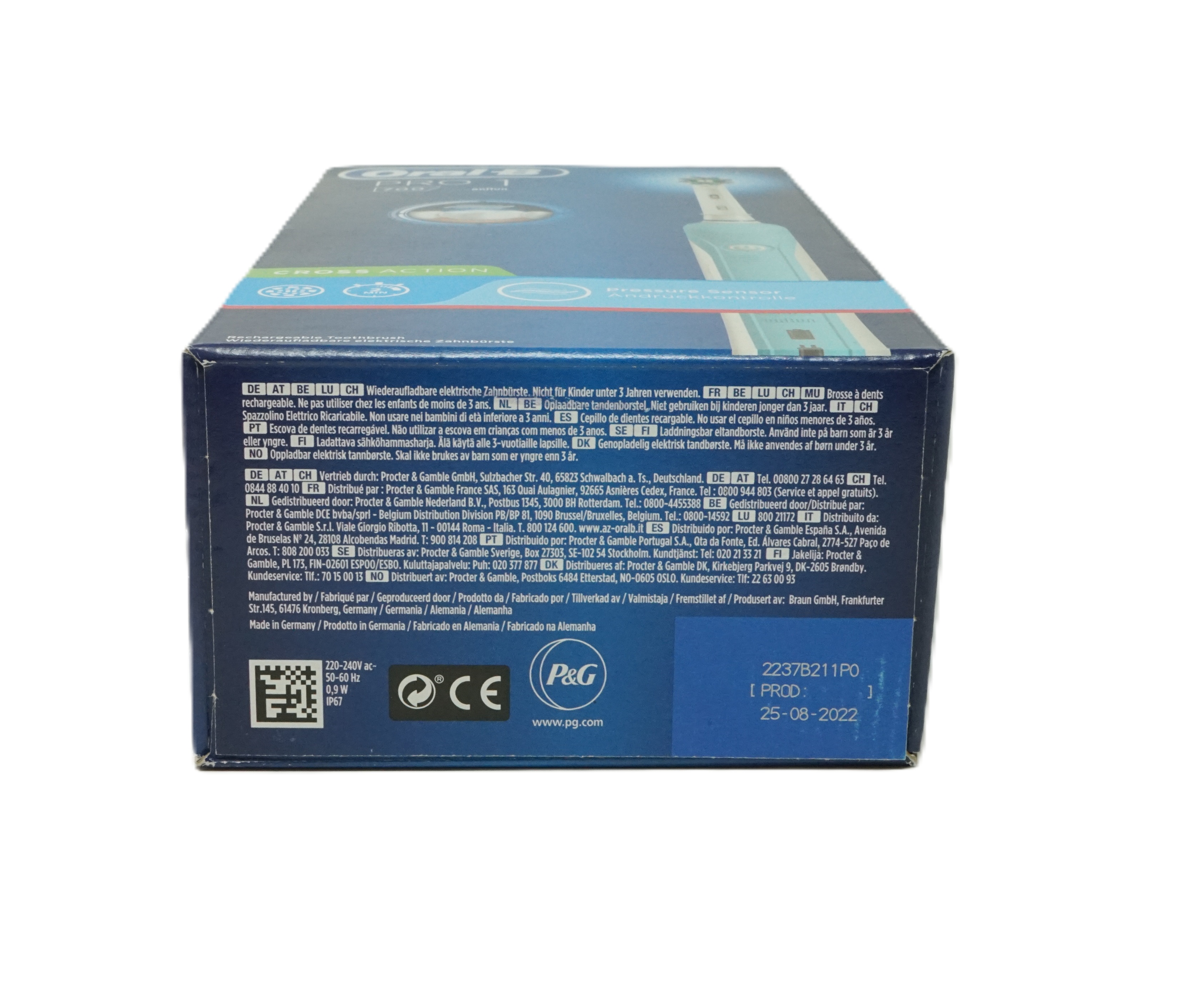 Braun Oral B Pro 1 700 Elektrische Zahnbürste
