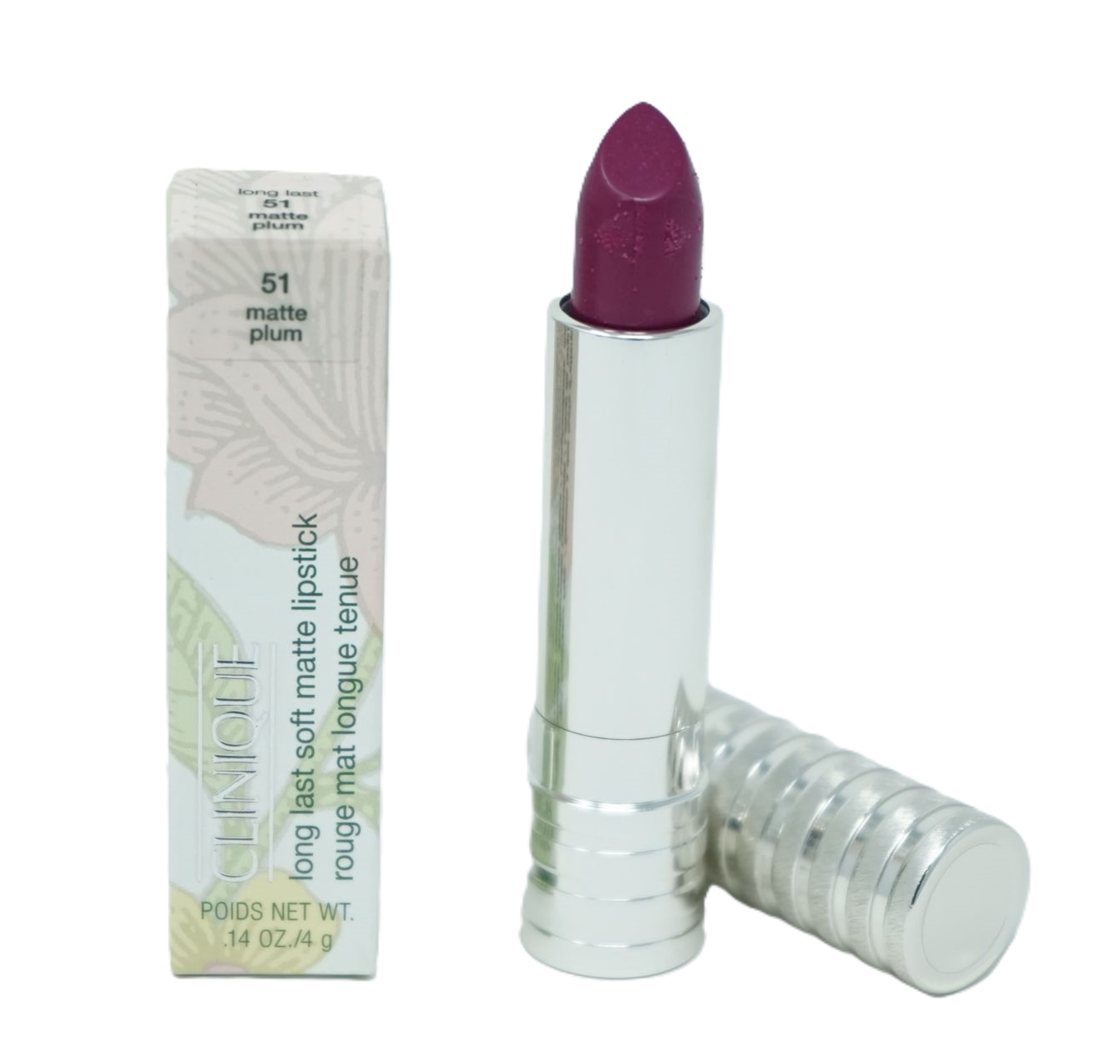 Clinique Long Last Soft Matte 4g Lipstick /Lippenstift  51 matte plum