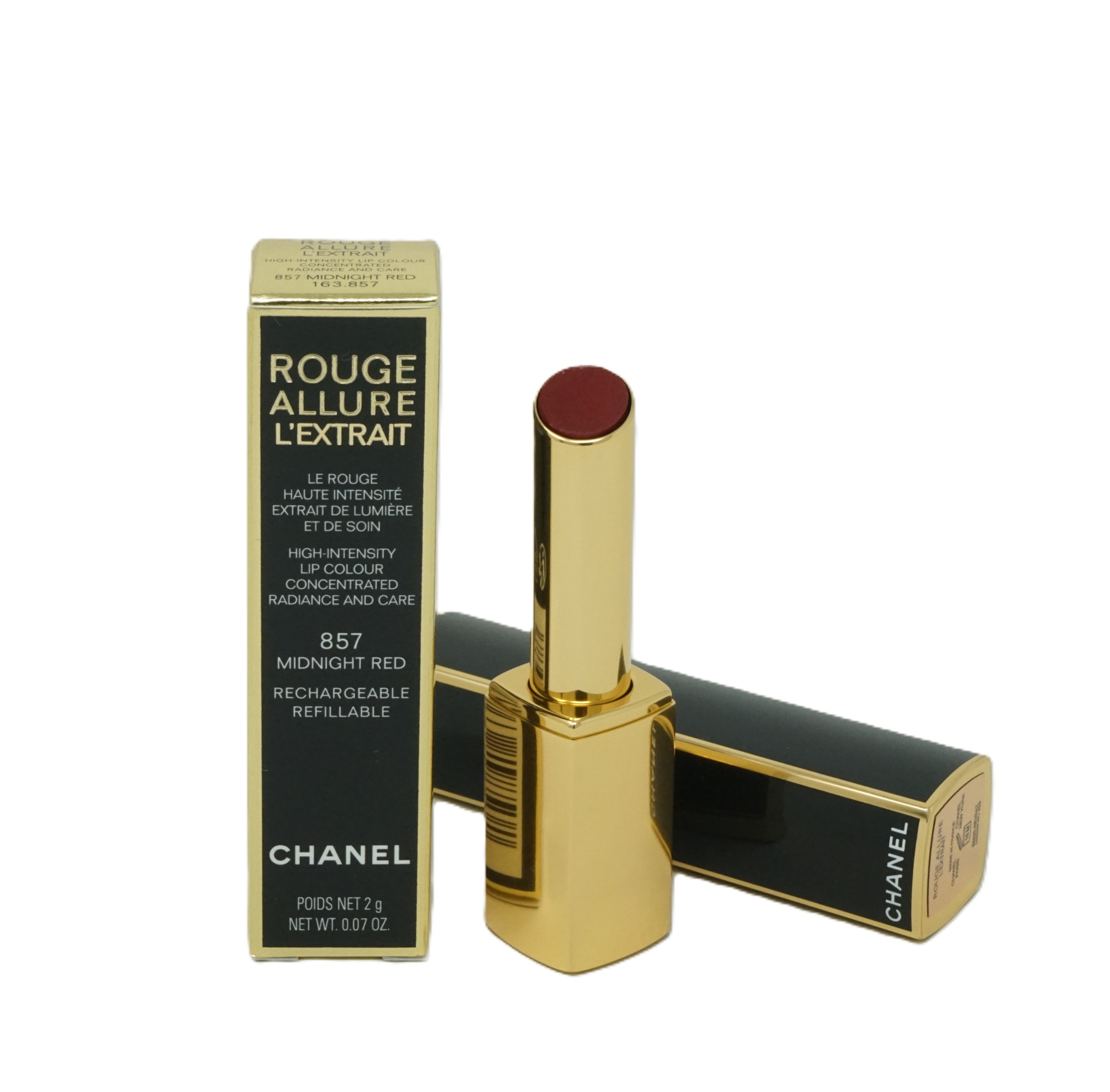 Chanel Rouge Allure L'Extrait Lippenstift 2g Midnight Red Refill 857