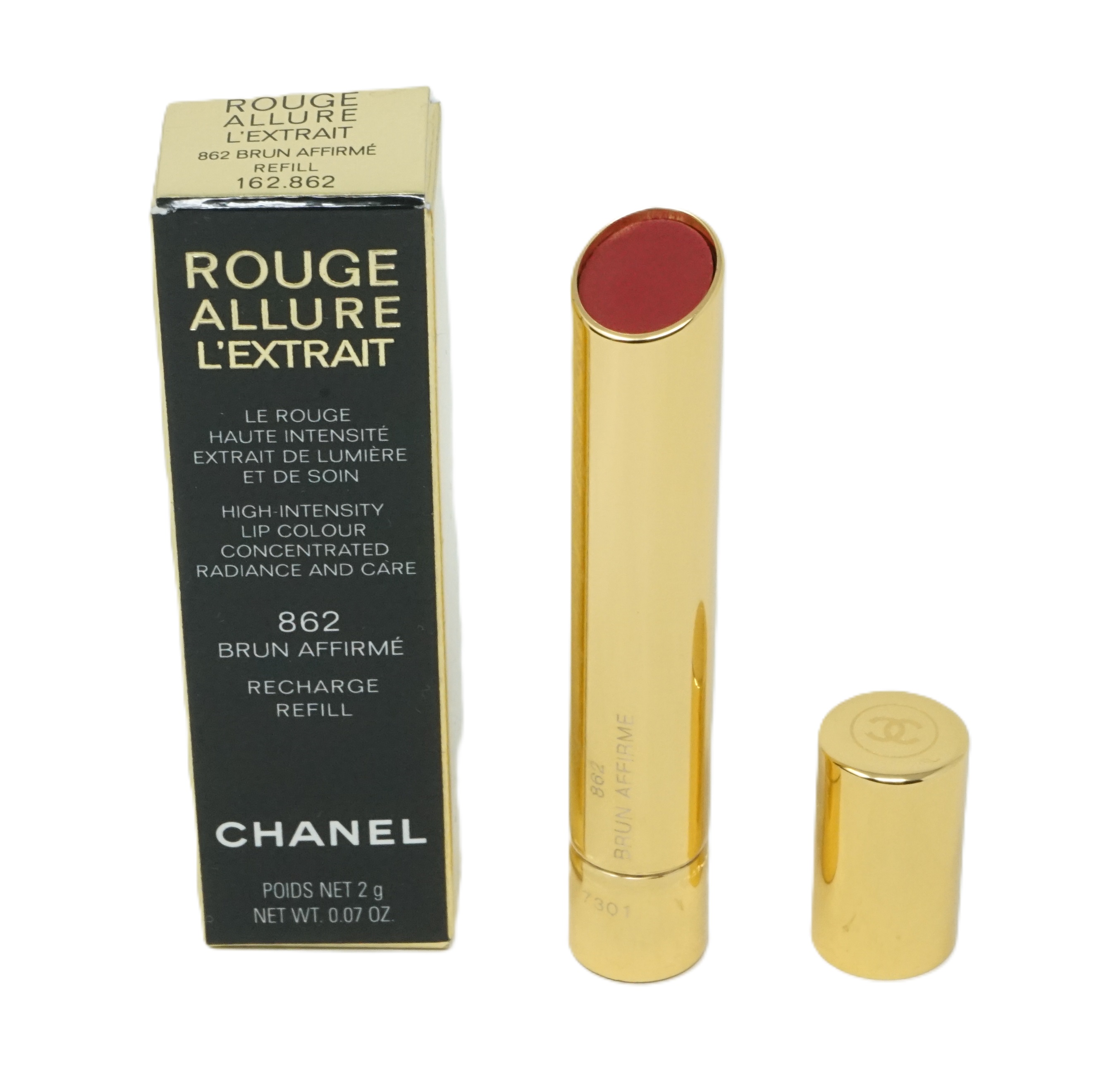 Chanel Rouge Allure L'Extrait nachfüllbare stift 862 Brun Affirme 2g Chanel Rouge Allure L'Extrait nachfüllbare stift 862 Brun Affirme 2g